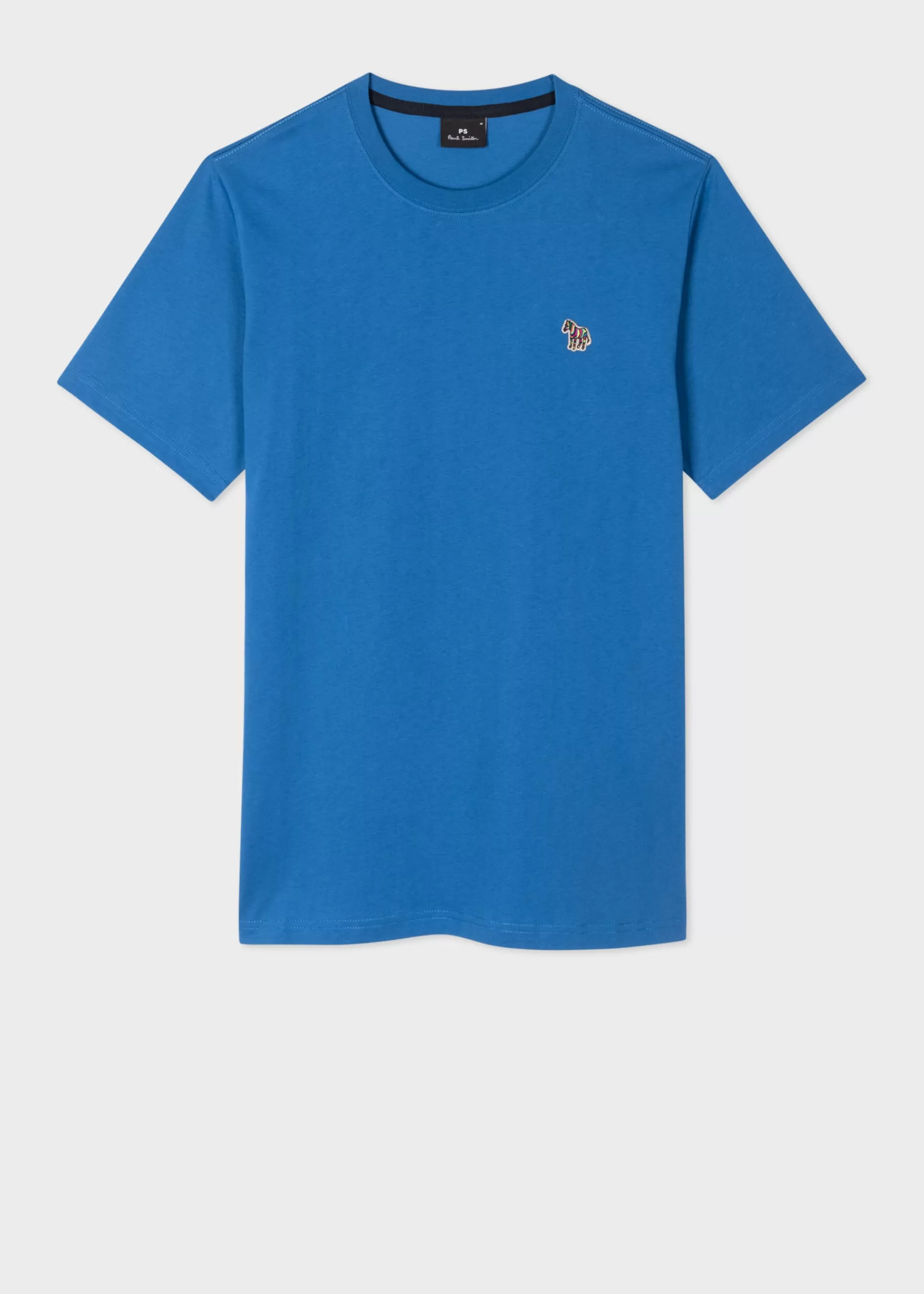 Cobalt Blue Cotton Zebra Logo T-Shirt>Paul Smith Discount