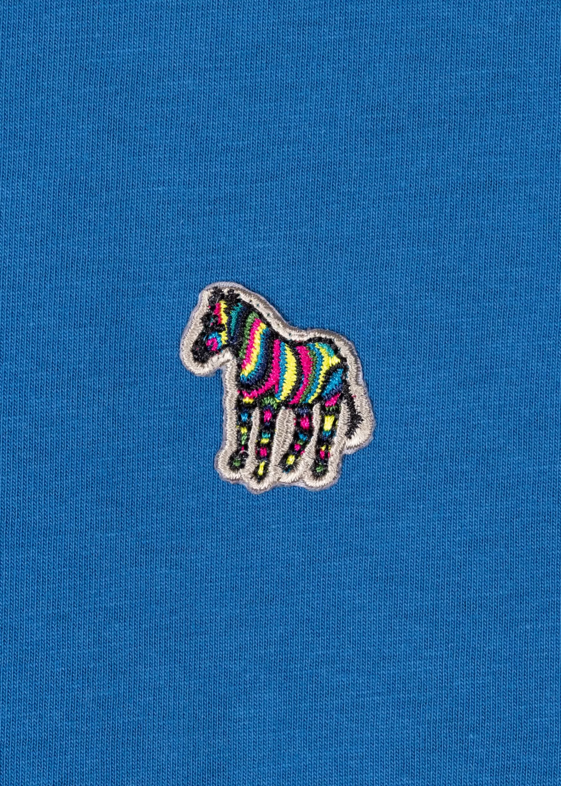 Cobalt Blue Cotton Zebra Logo T-Shirt>Paul Smith Discount