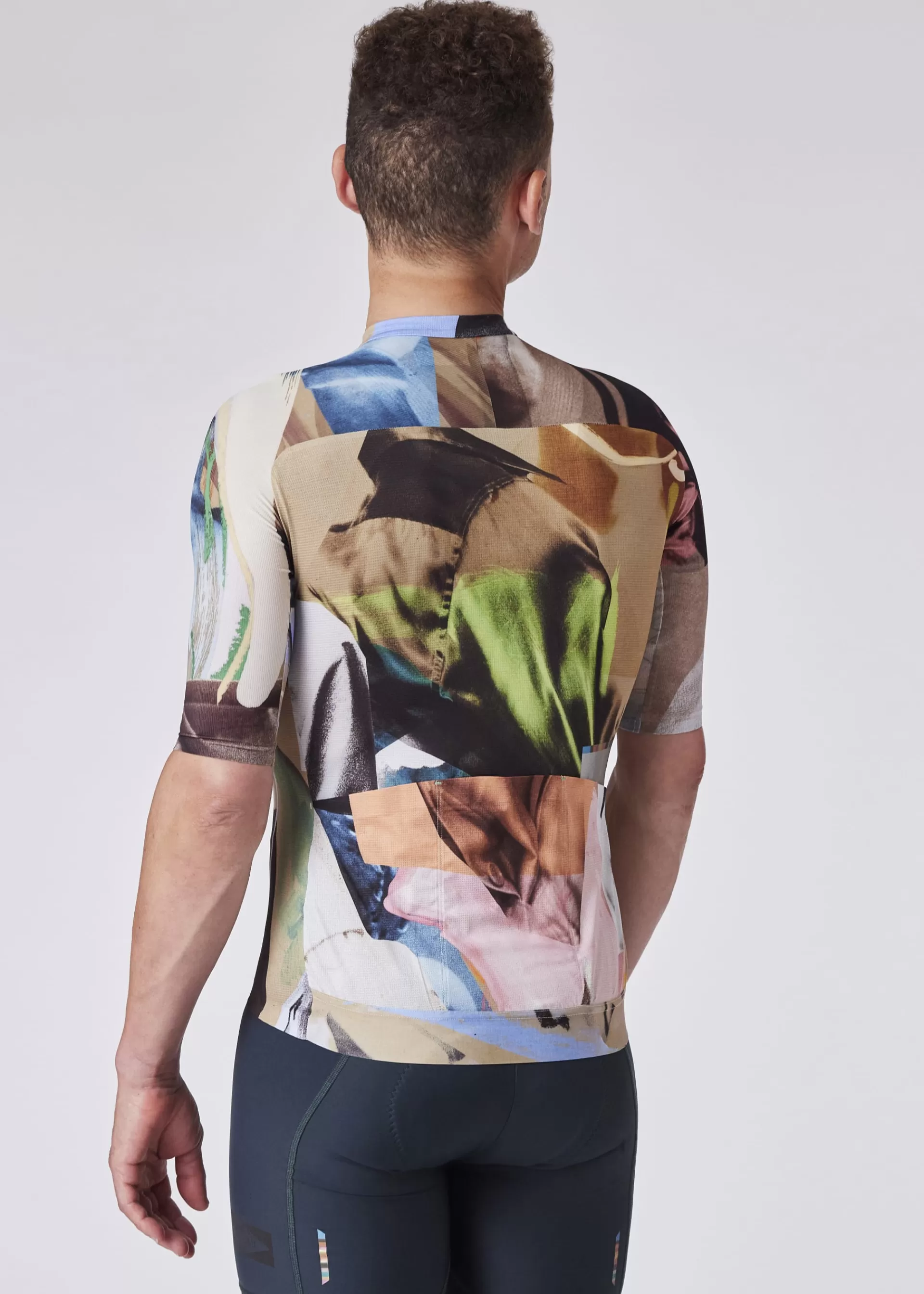 Collage' Print Race Cycling Jersey>Paul Smith Cheap