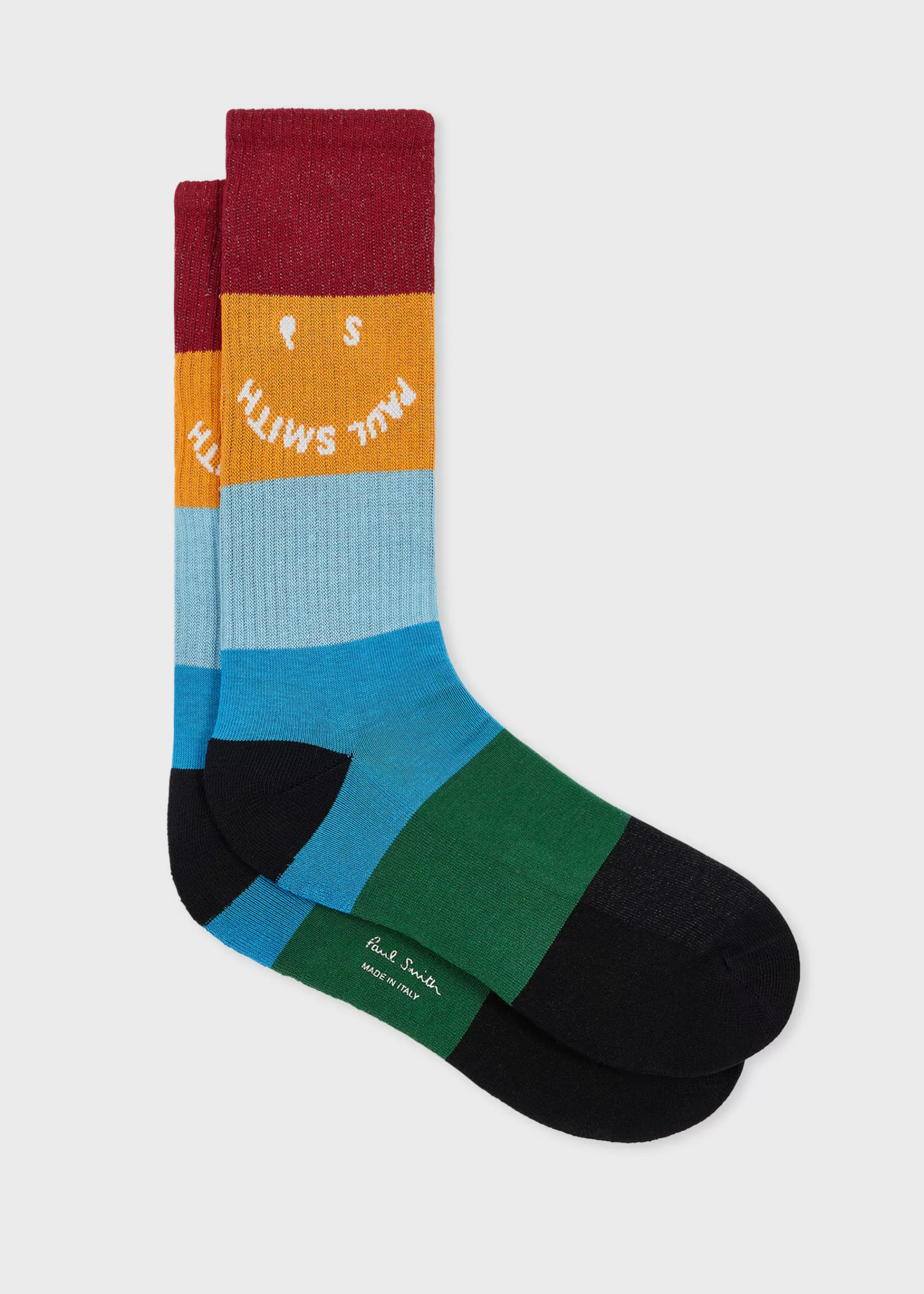 Colour Block PS 'Happy' Socks>Paul Smith Cheap