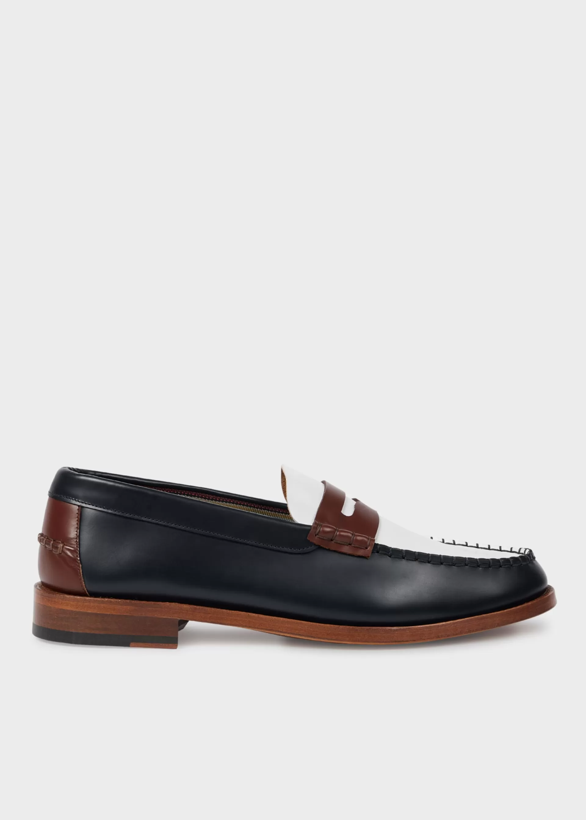 Colour-Block Leather 'Lido' Loafers>Paul Smith Flash Sale