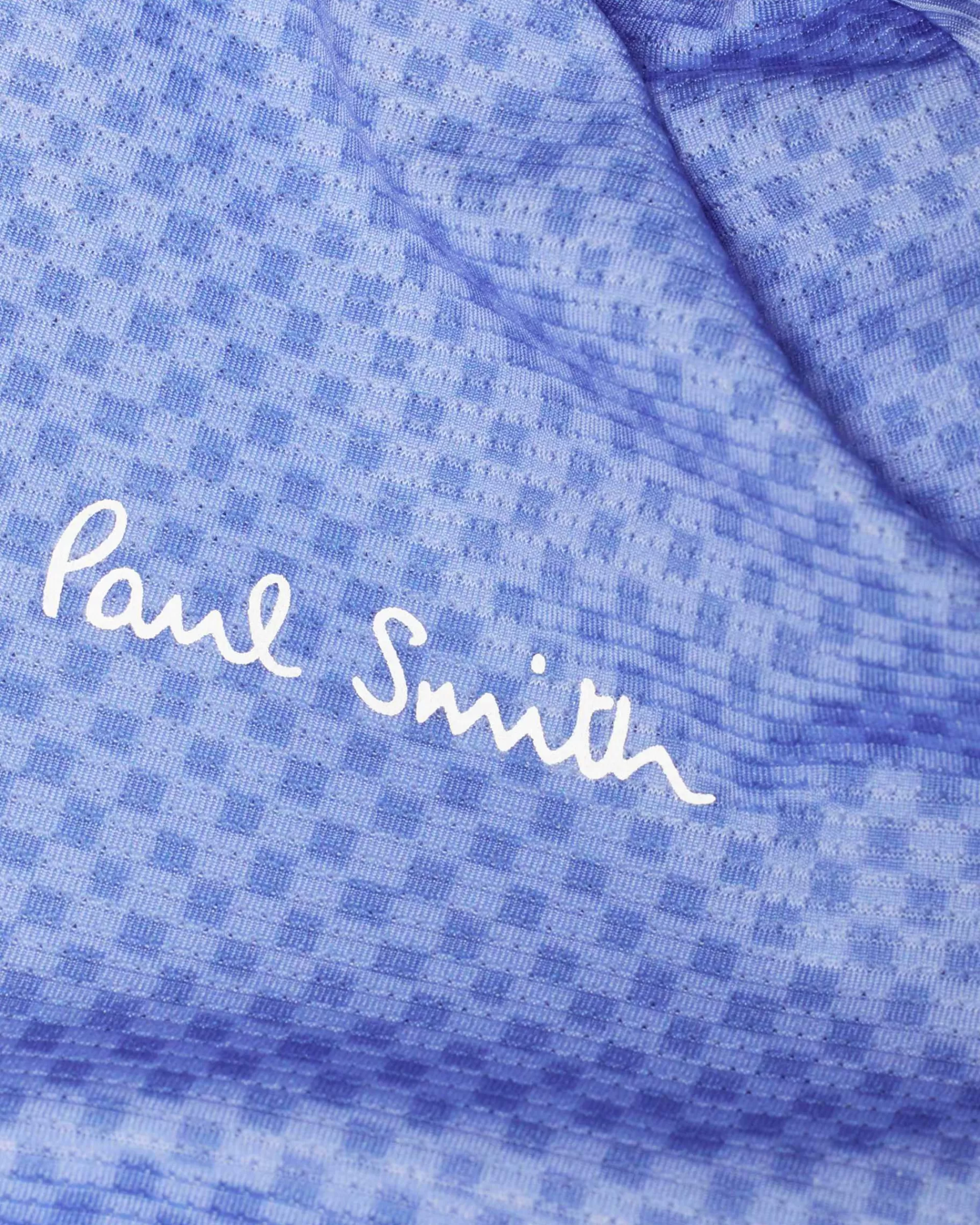 Cornflower Blue Mini Checkerboard Race Cycling Jersey>Paul Smith New