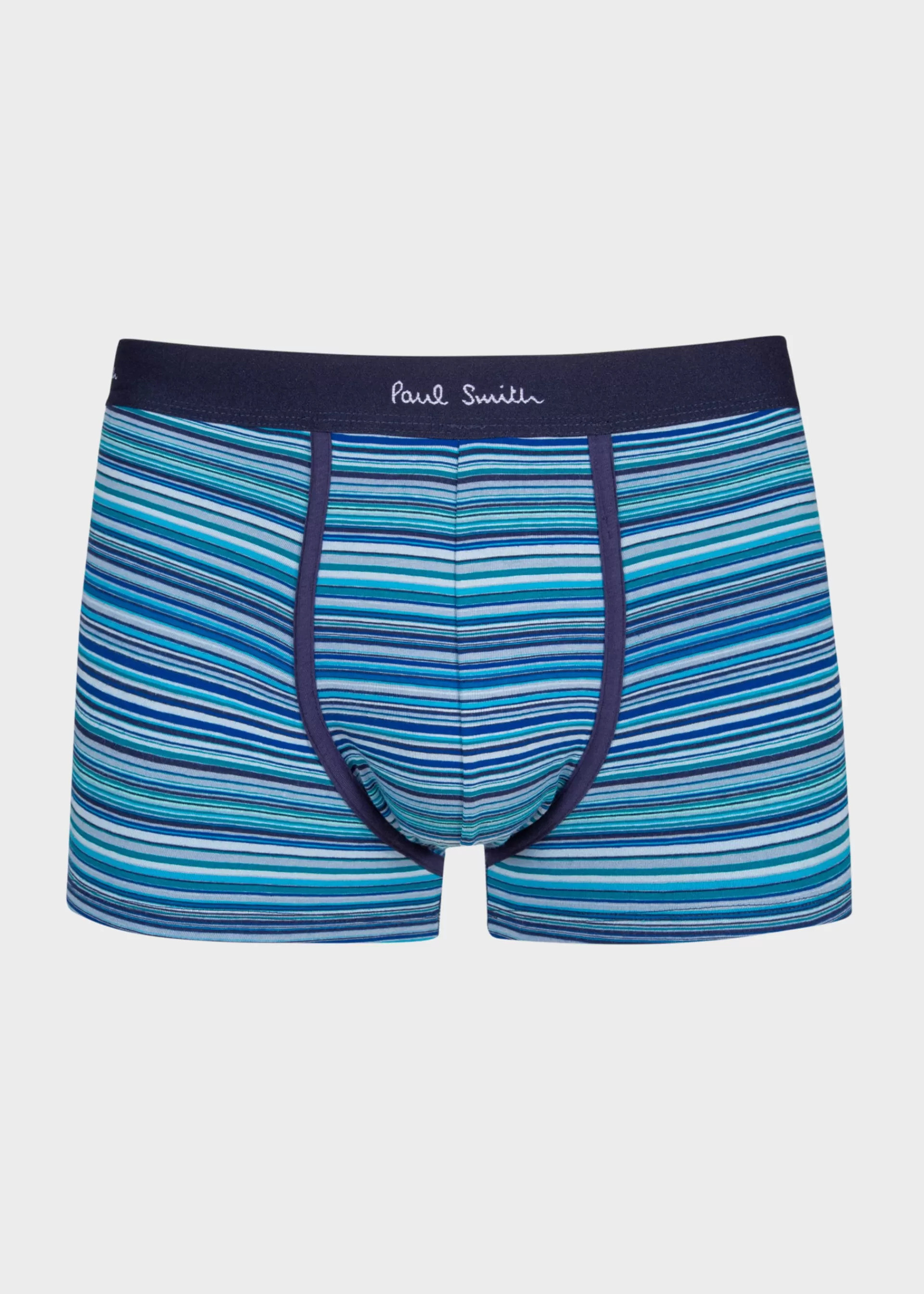 Cotton-Blend Navy Stripe Mixed Boxer Briefs Three Pack>Paul Smith Store