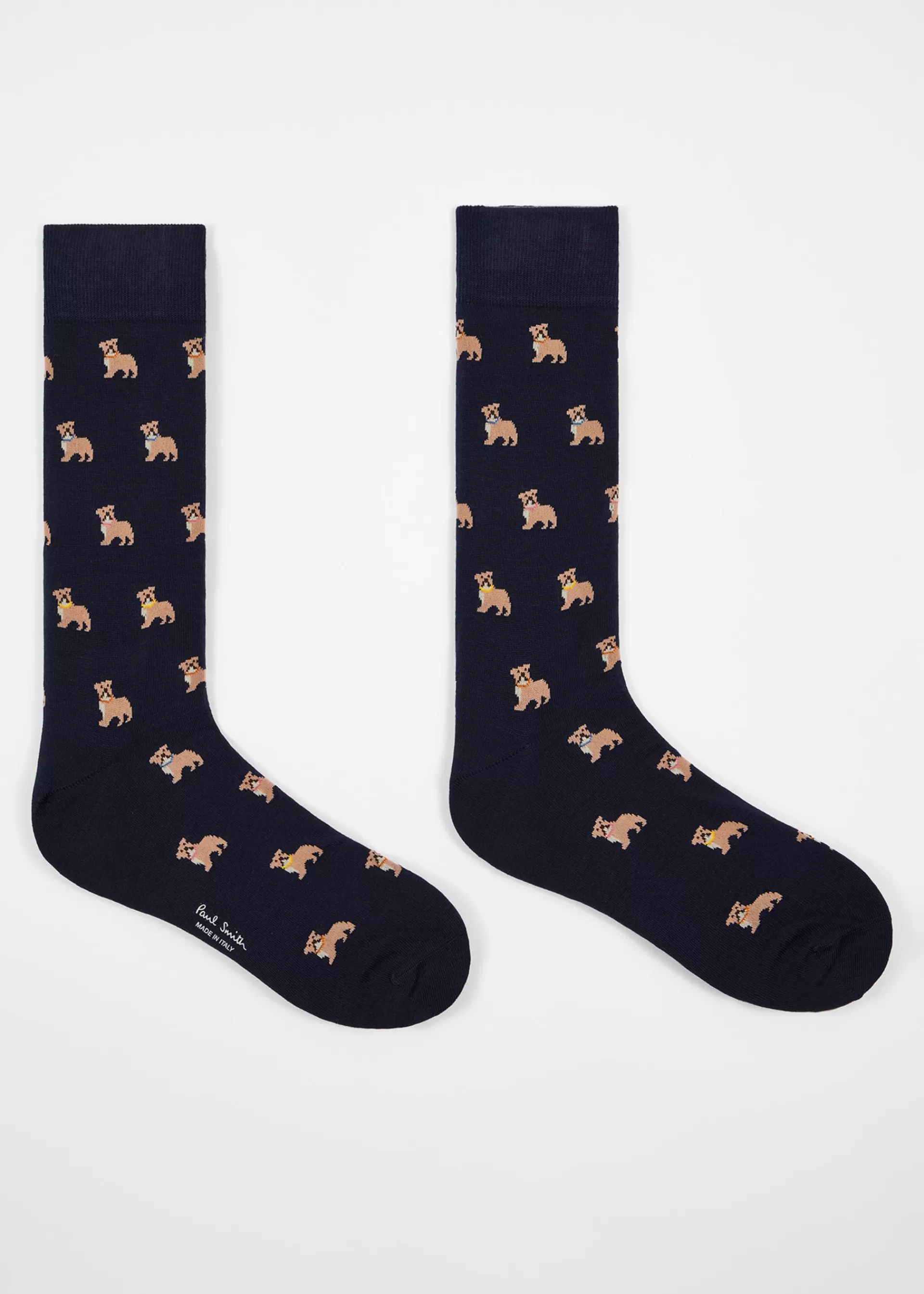 Dark Cotton-Blend 'Bulldog' Socks>Paul Smith Online