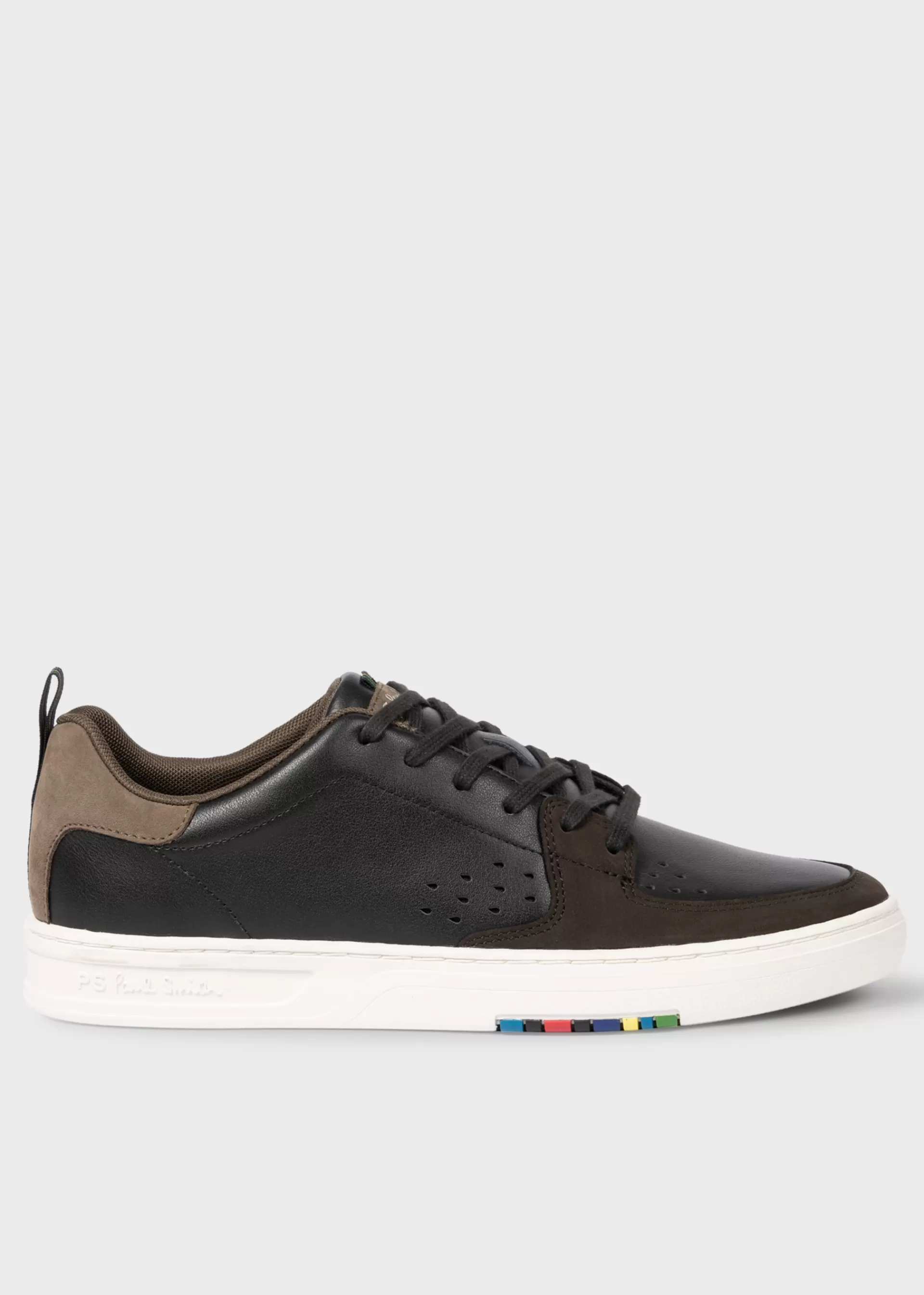 Dark Brown Leather 'Cosmo' Trainers>Paul Smith Store