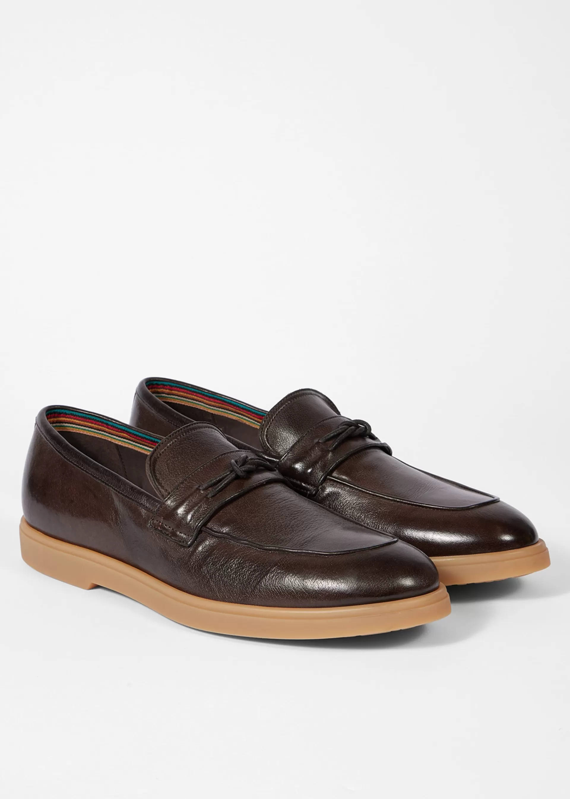 Dark Brown Leather 'Montalcini' Loafers>Paul Smith Cheap