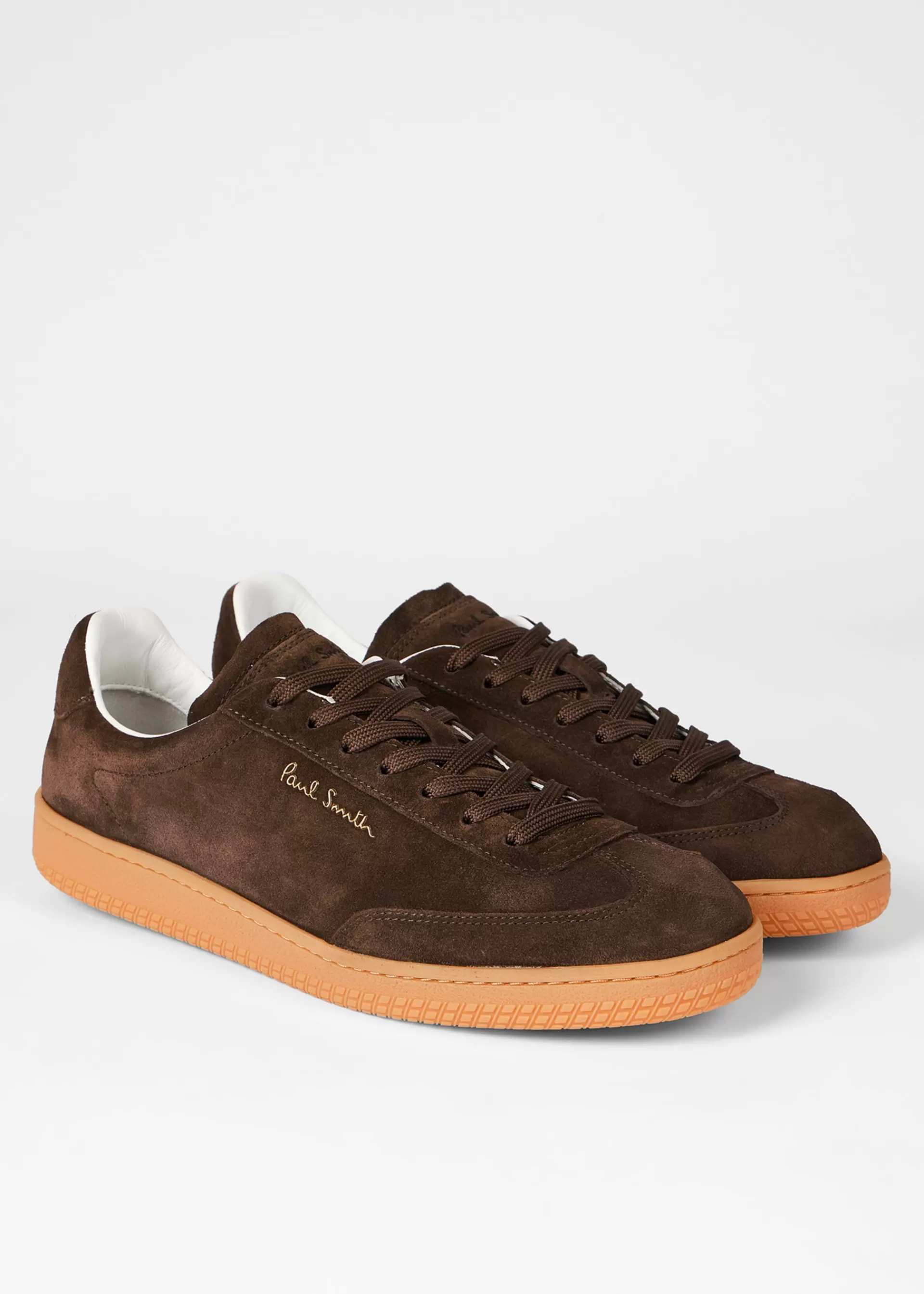 Dark Brown Suede 'Como' Trainers>Paul Smith New