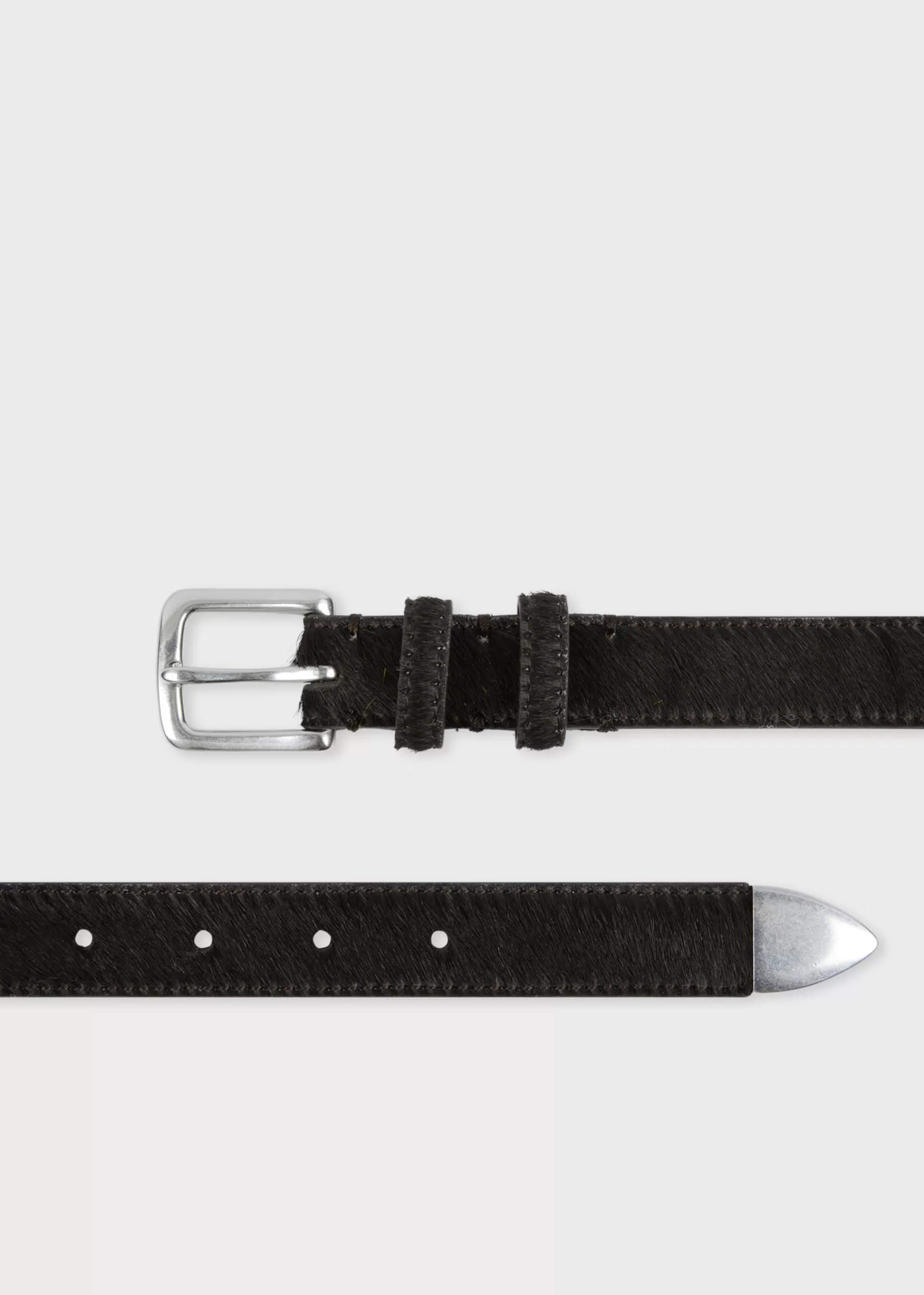 Dark Brown Textured Leather Belt>Paul Smith Cheap