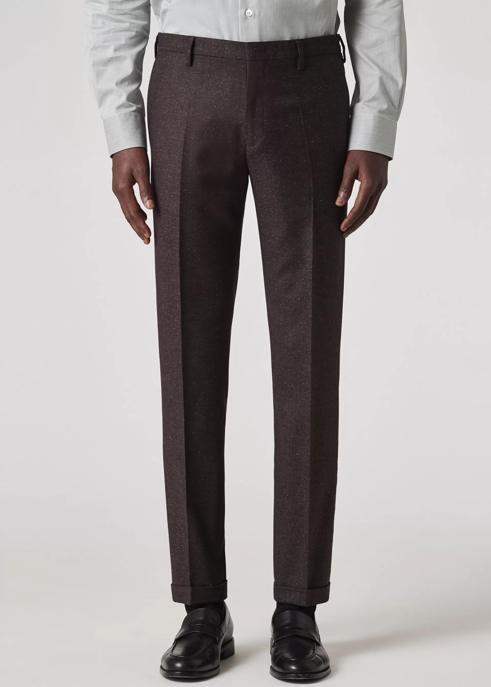 Dark Wool-Blend Tailored Fit Trousers>Paul Smith Cheap