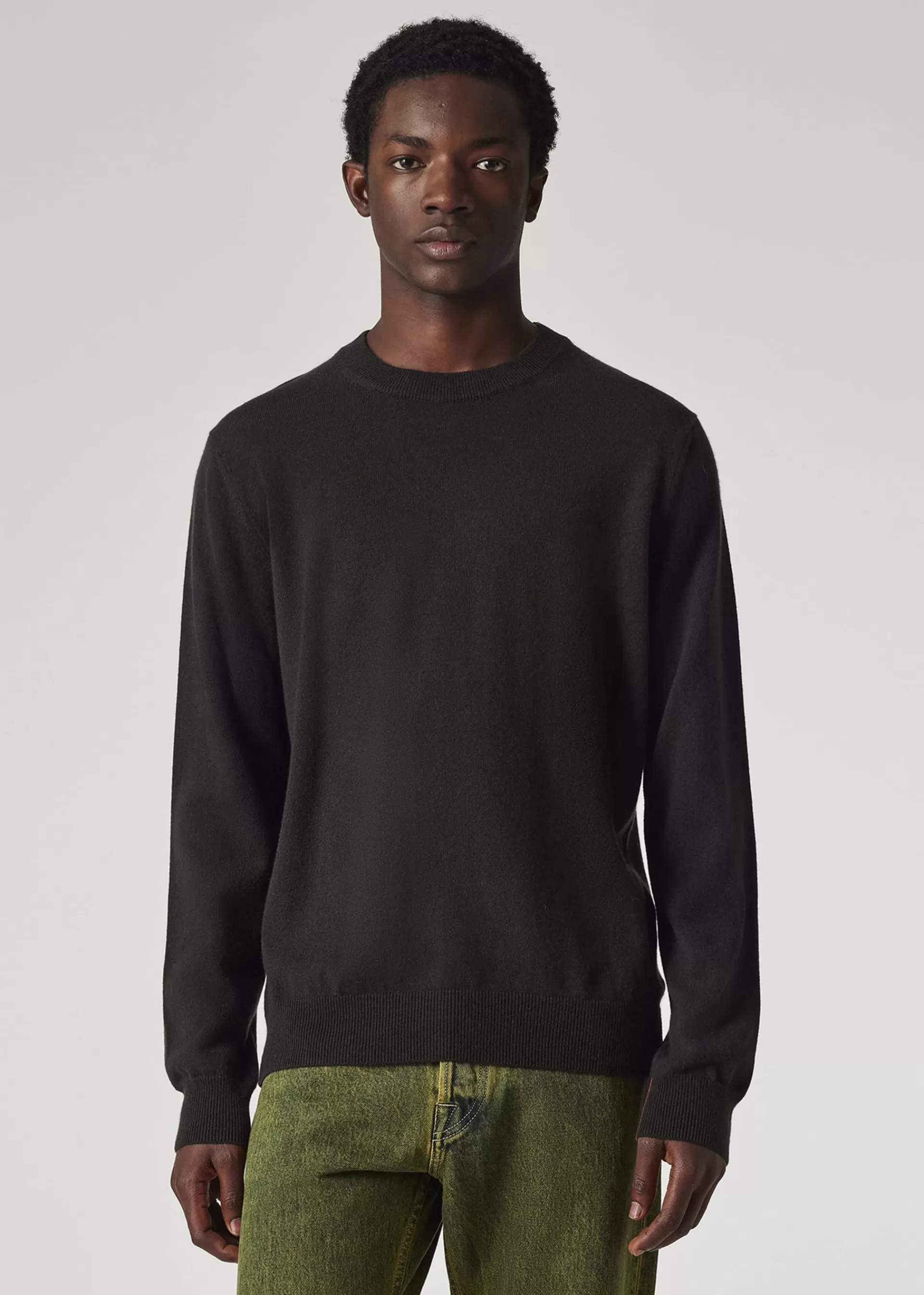 Dark Green Cashmere Crew Neck Sweater>Paul Smith Discount