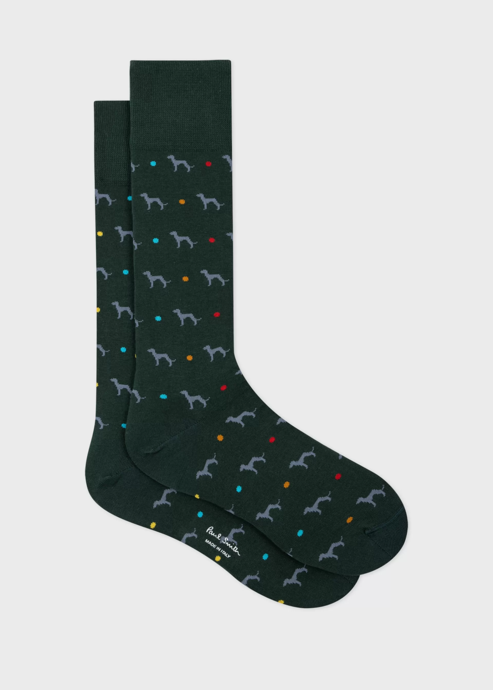 Dark Green Cotton-Blend 'Whippet' Socks>Paul Smith Best