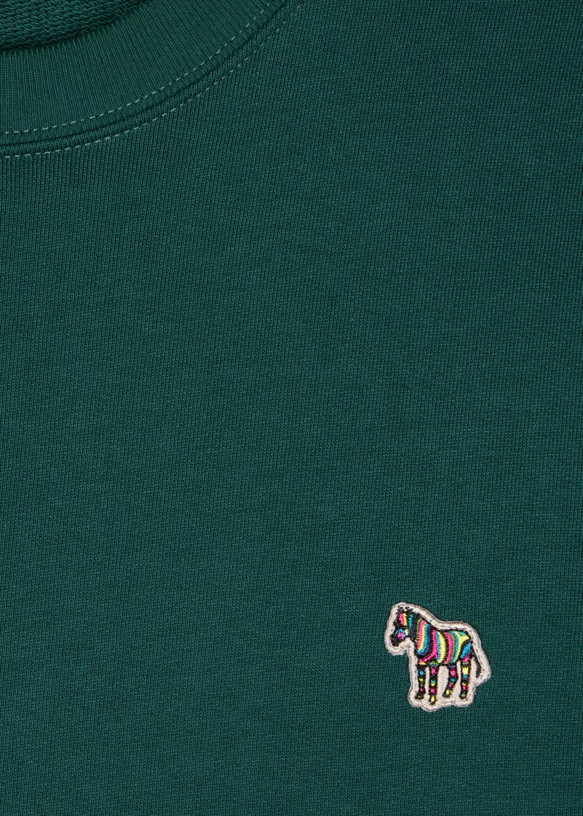 Dark Green Zebra Logo Organic Cotton Sweatshirt>Paul Smith Discount