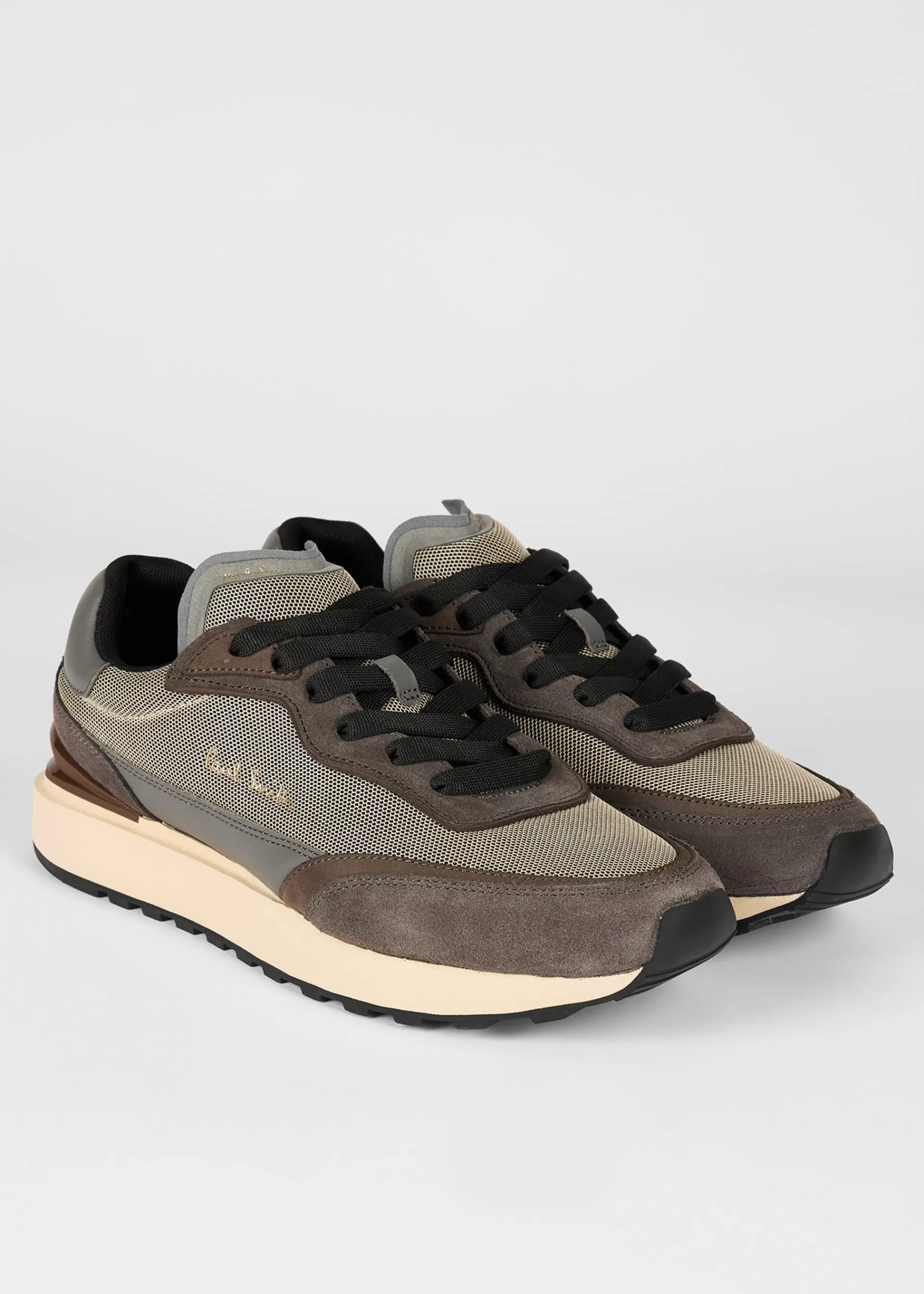 Dark Leather 'Aston' Trainers>Paul Smith Best