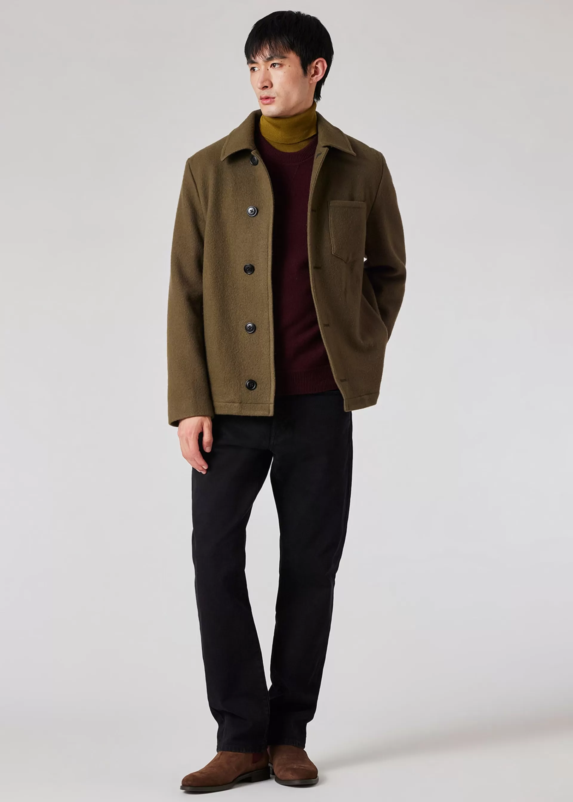 Dark Mustard Merino Wool Roll Neck Sweater>Paul Smith Cheap