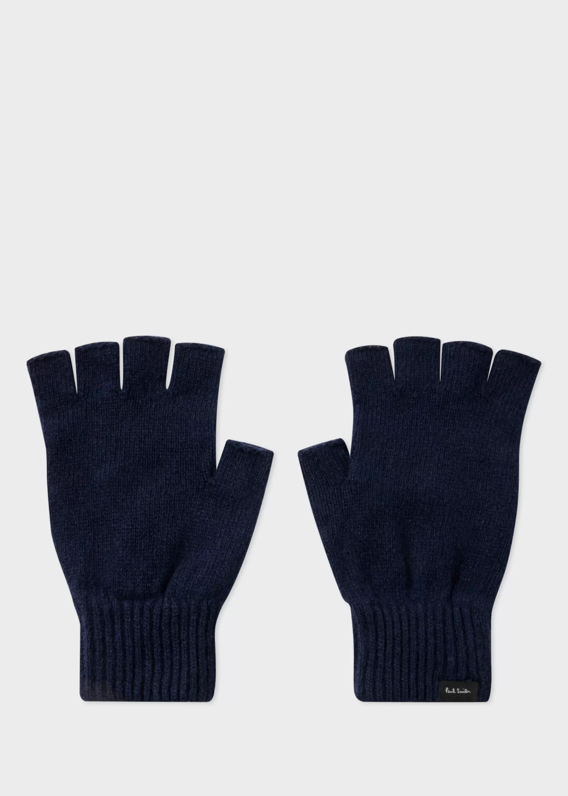 Dark Cashmere-Blend Fingerless Gloves>Paul Smith Cheap