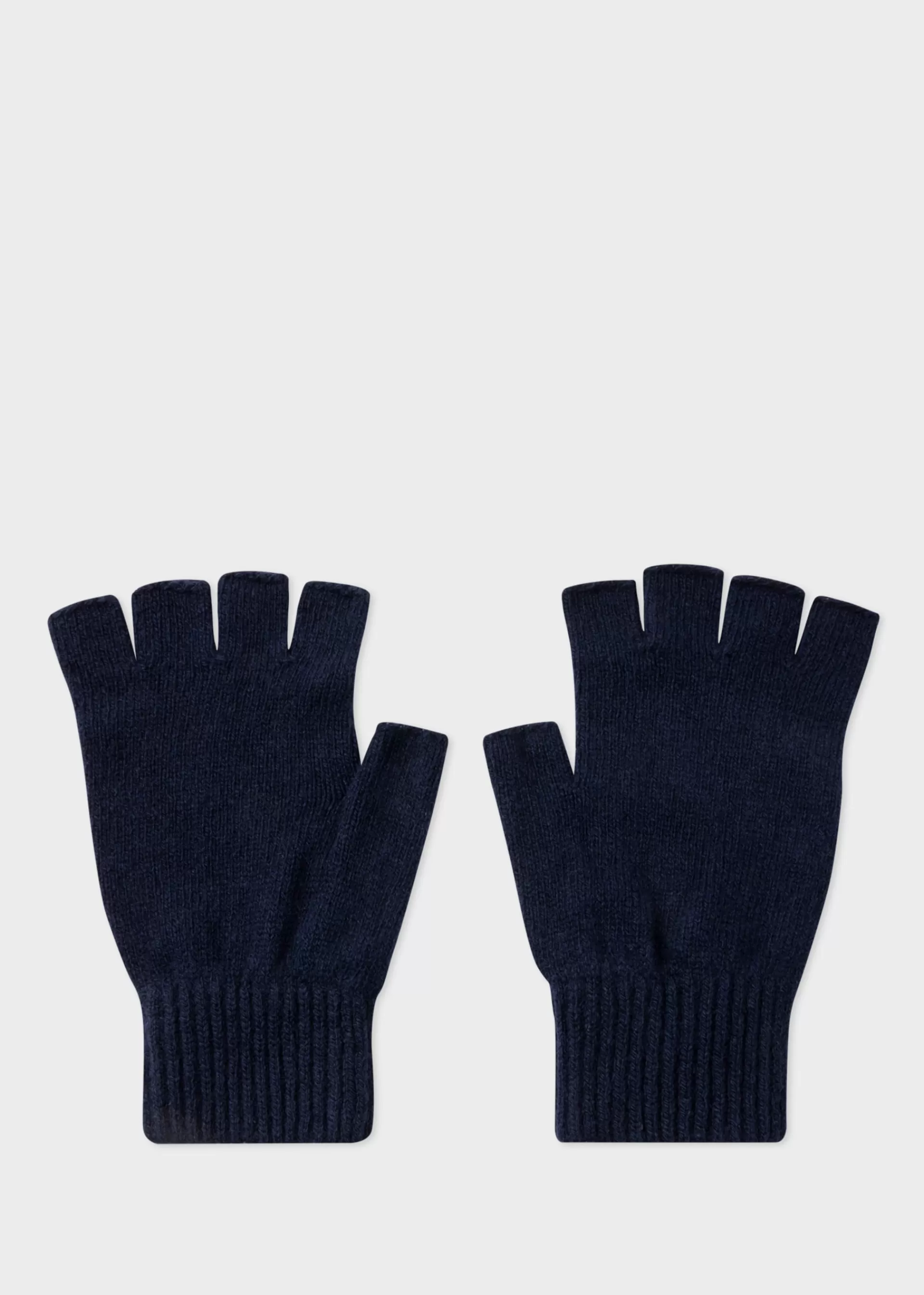 Dark Cashmere-Blend Fingerless Gloves>Paul Smith Cheap