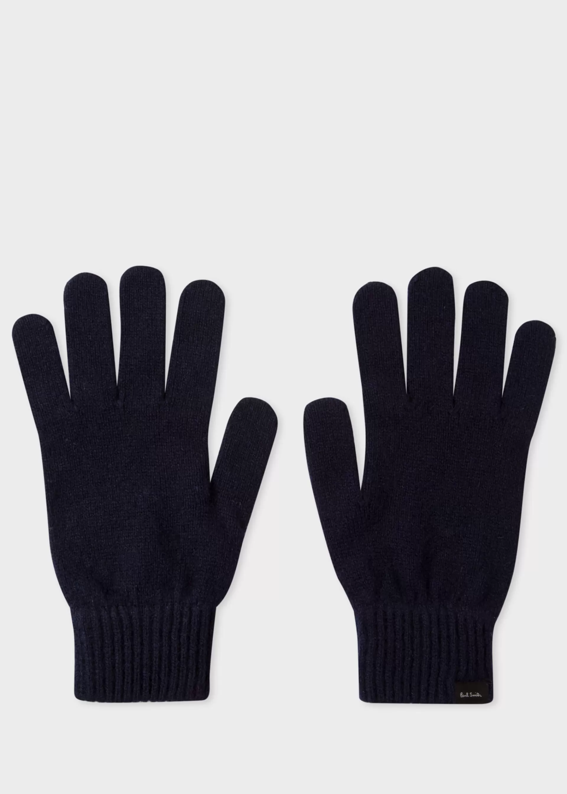 Dark Navy Cashmere-Blend Gloves>Paul Smith Store