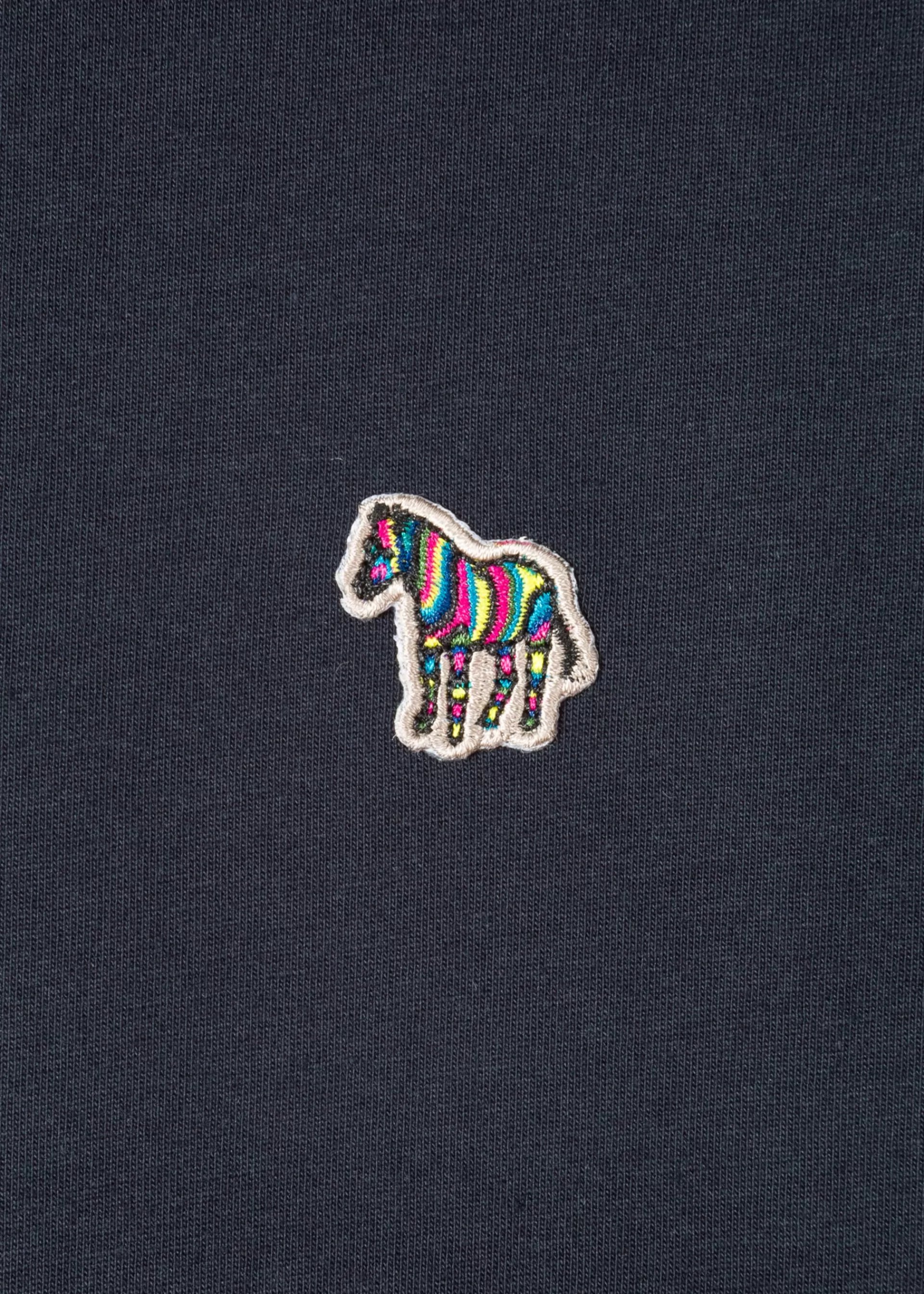 Dark Navy Cotton Zebra Logo Long-Sleeve T-Shirt>Paul Smith Cheap