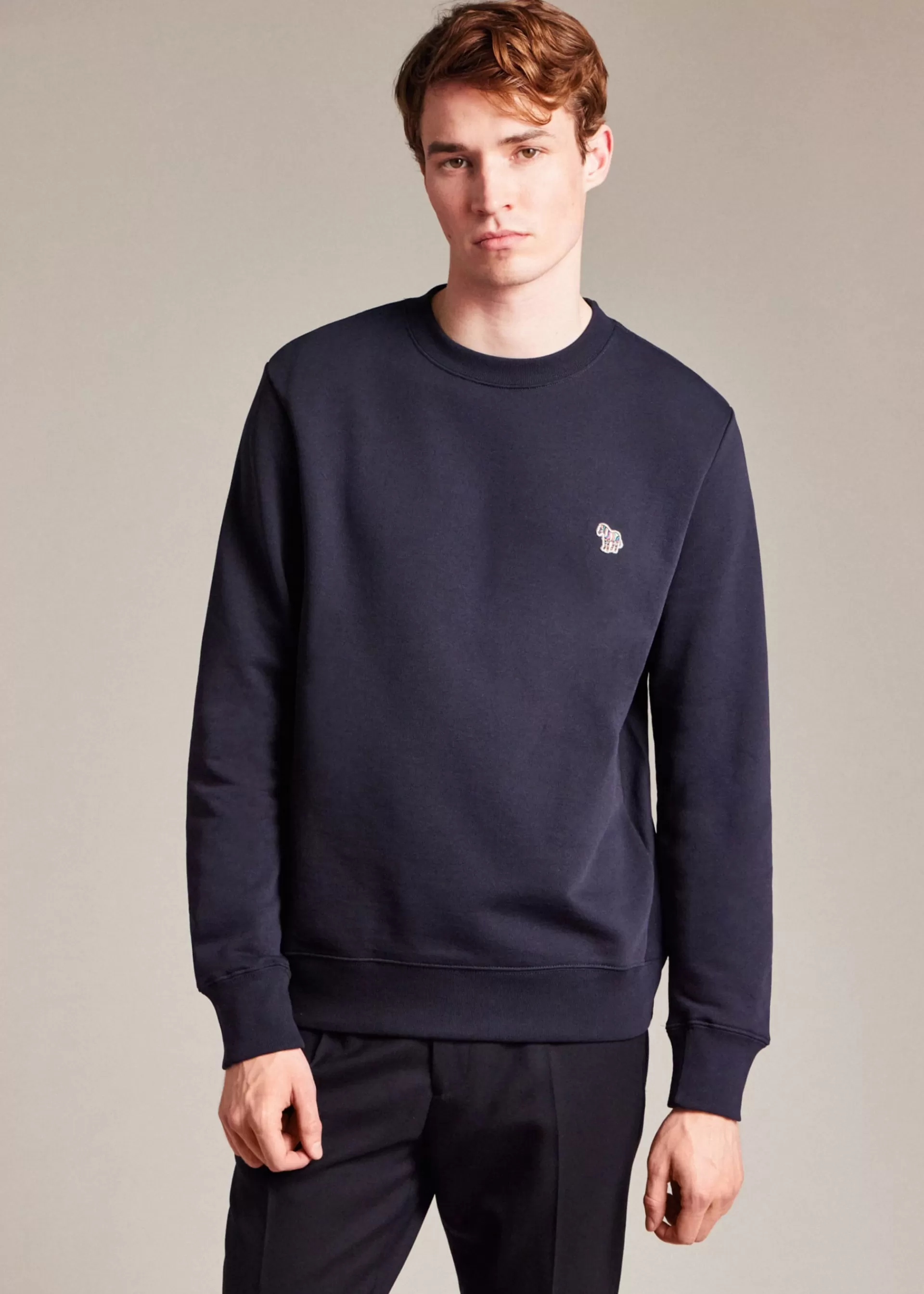 Dark Cotton Zebra Logo Sweatshirt>Paul Smith Store