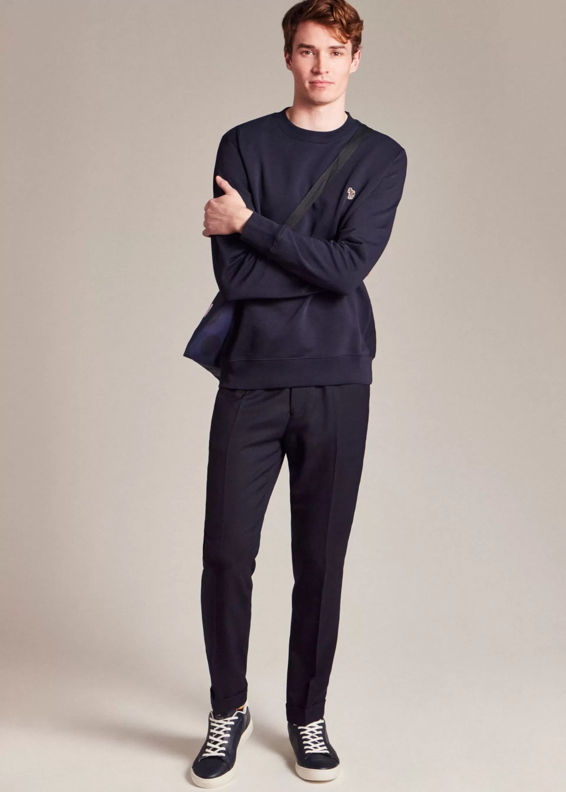 Dark Cotton Zebra Logo Sweatshirt>Paul Smith Store