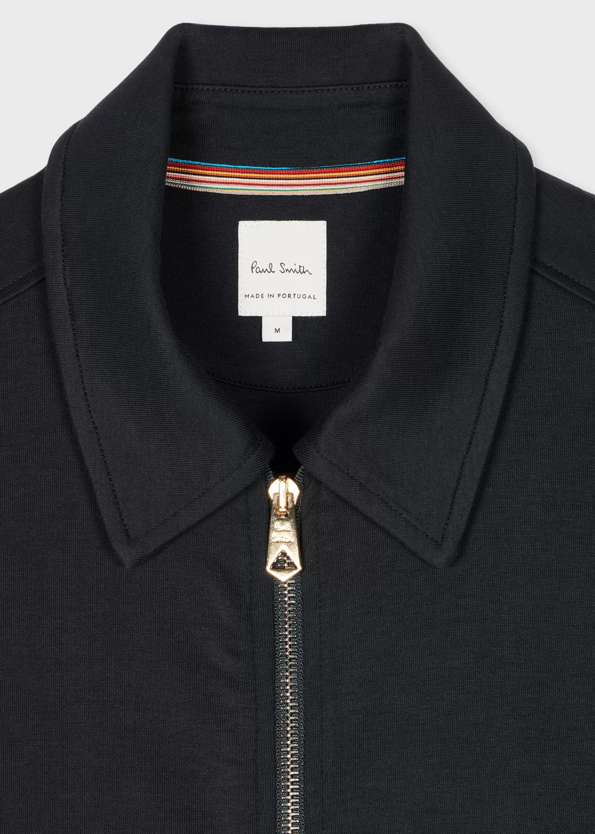 Dark Navy Cotton-Blend Jersey Zip Overshirt>Paul Smith Fashion