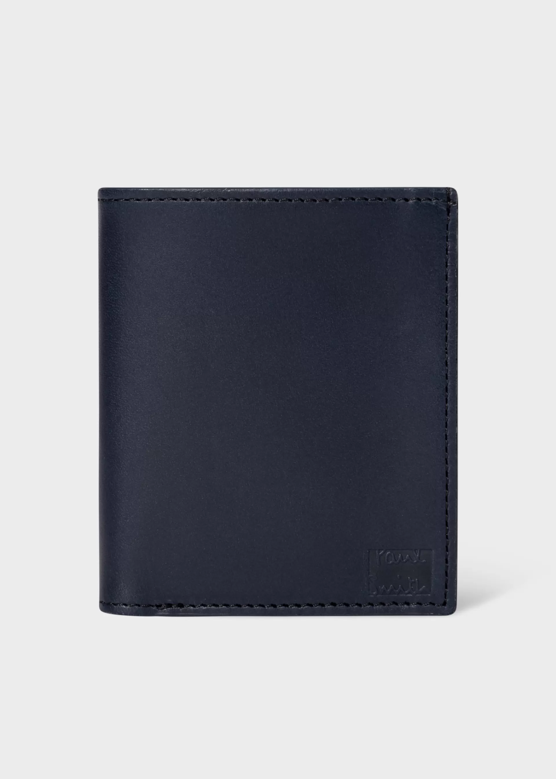 Dark Navy Leather Billfold And Coin Wallet>Paul Smith Flash Sale