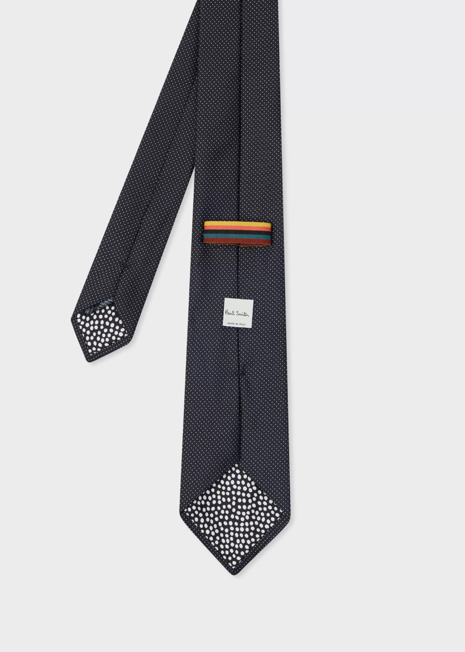 Dark Navy Mini Dot Silk Tie>Paul Smith Best