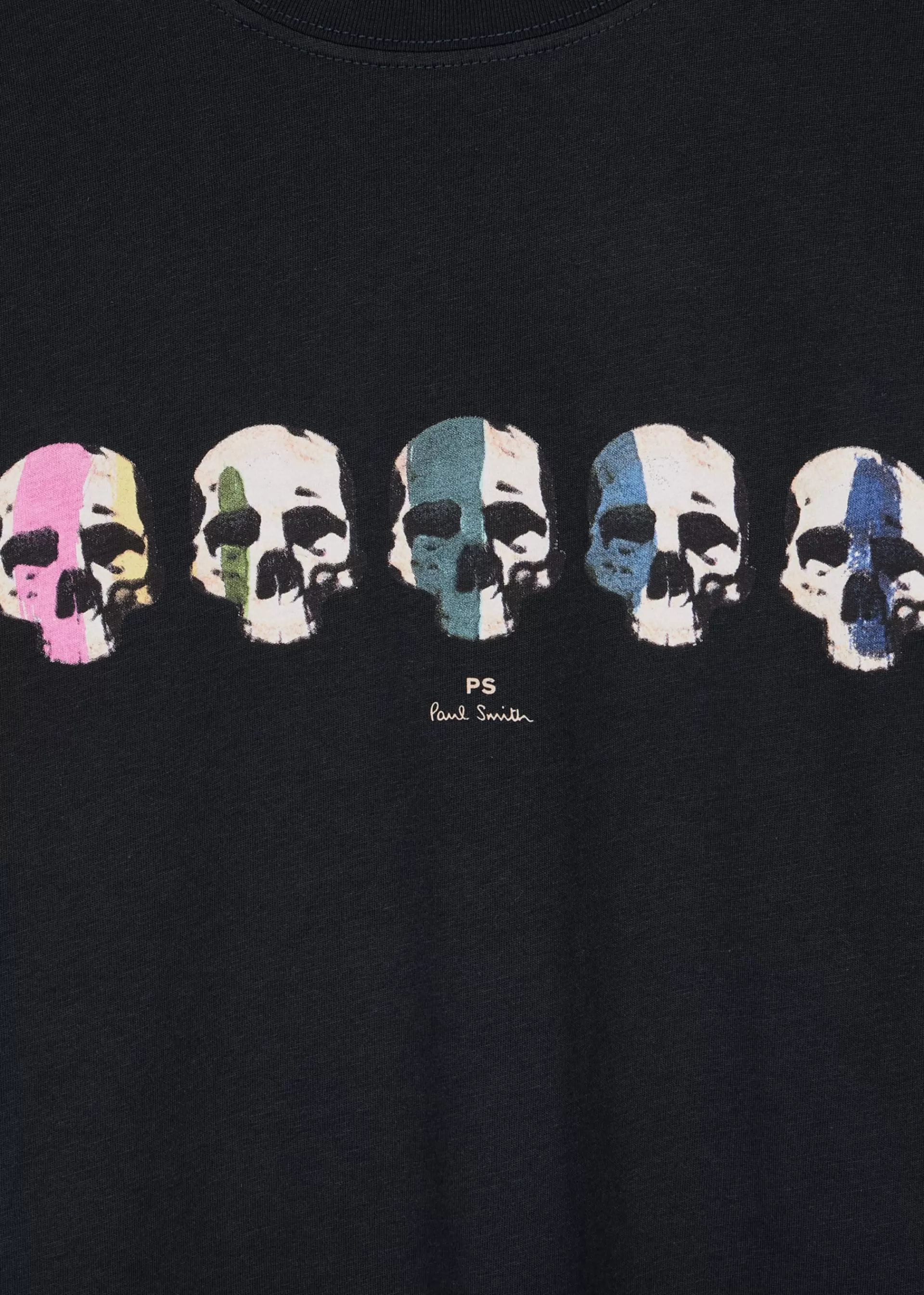 Dark 'Skulls' Print T-Shirt>Paul Smith Store