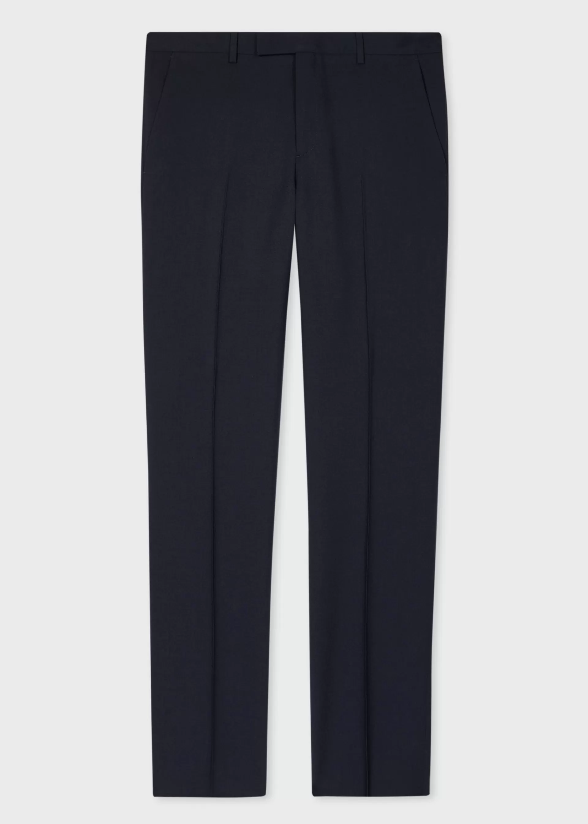 Dark Navy Straight Leg Wool Trousers>Paul Smith Online