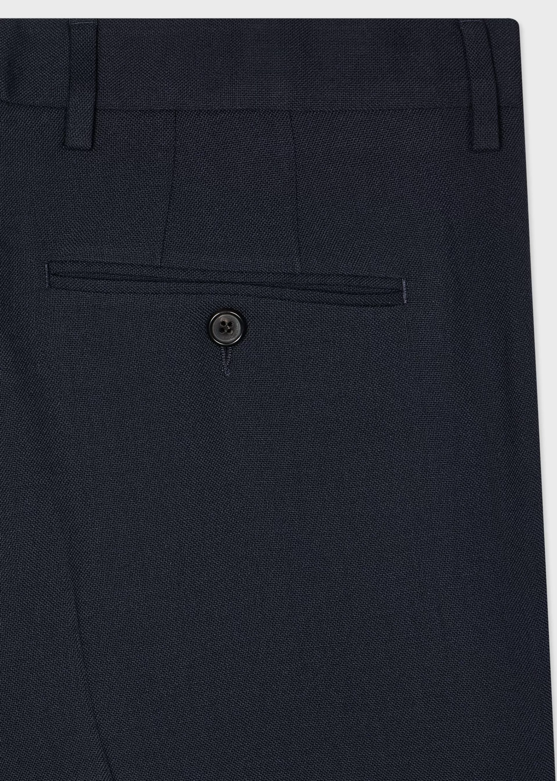 Dark Navy Straight Leg Wool Trousers>Paul Smith Online