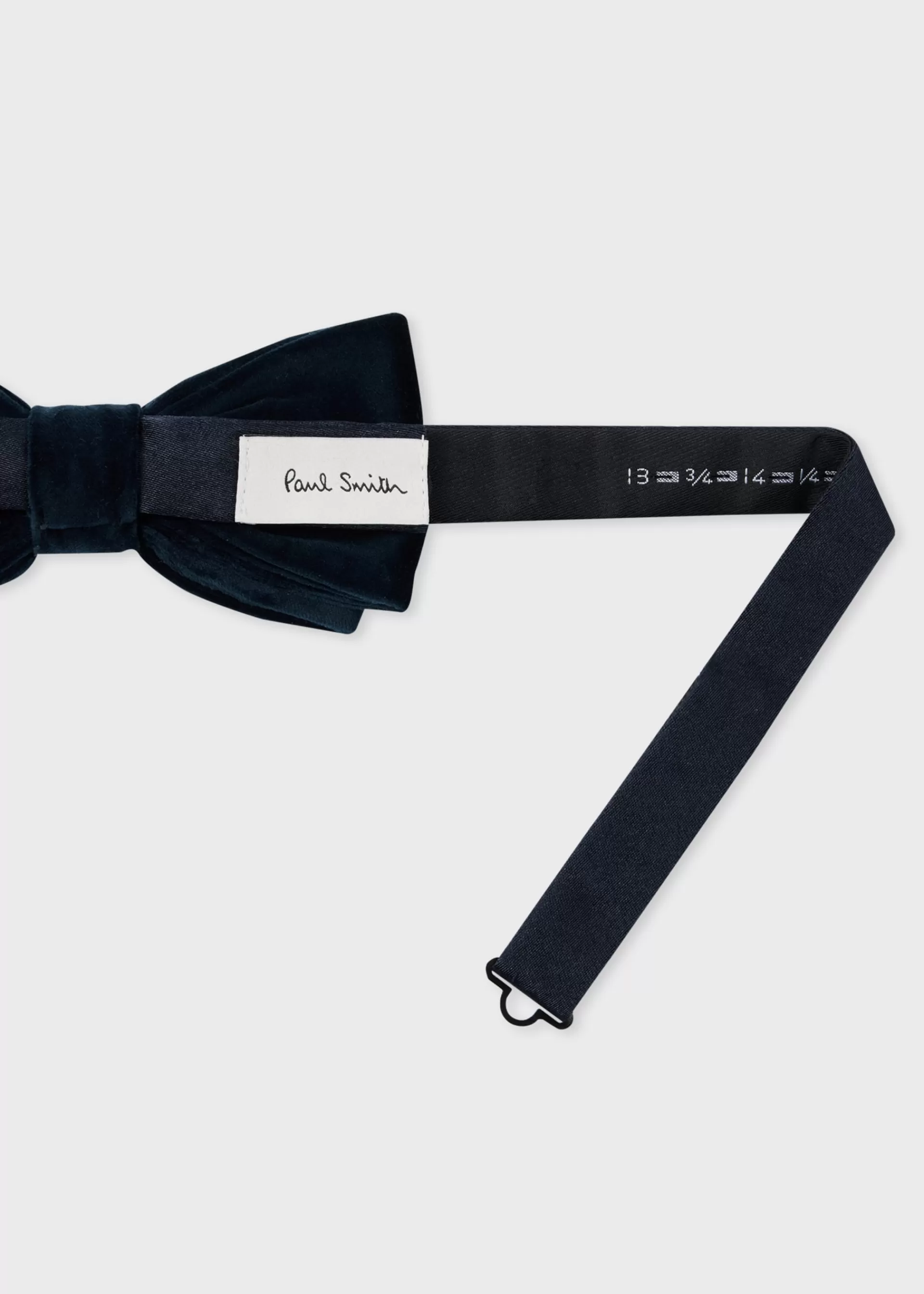 Dark Navy Velvet Pre-Tied Bow Tie>Paul Smith Store