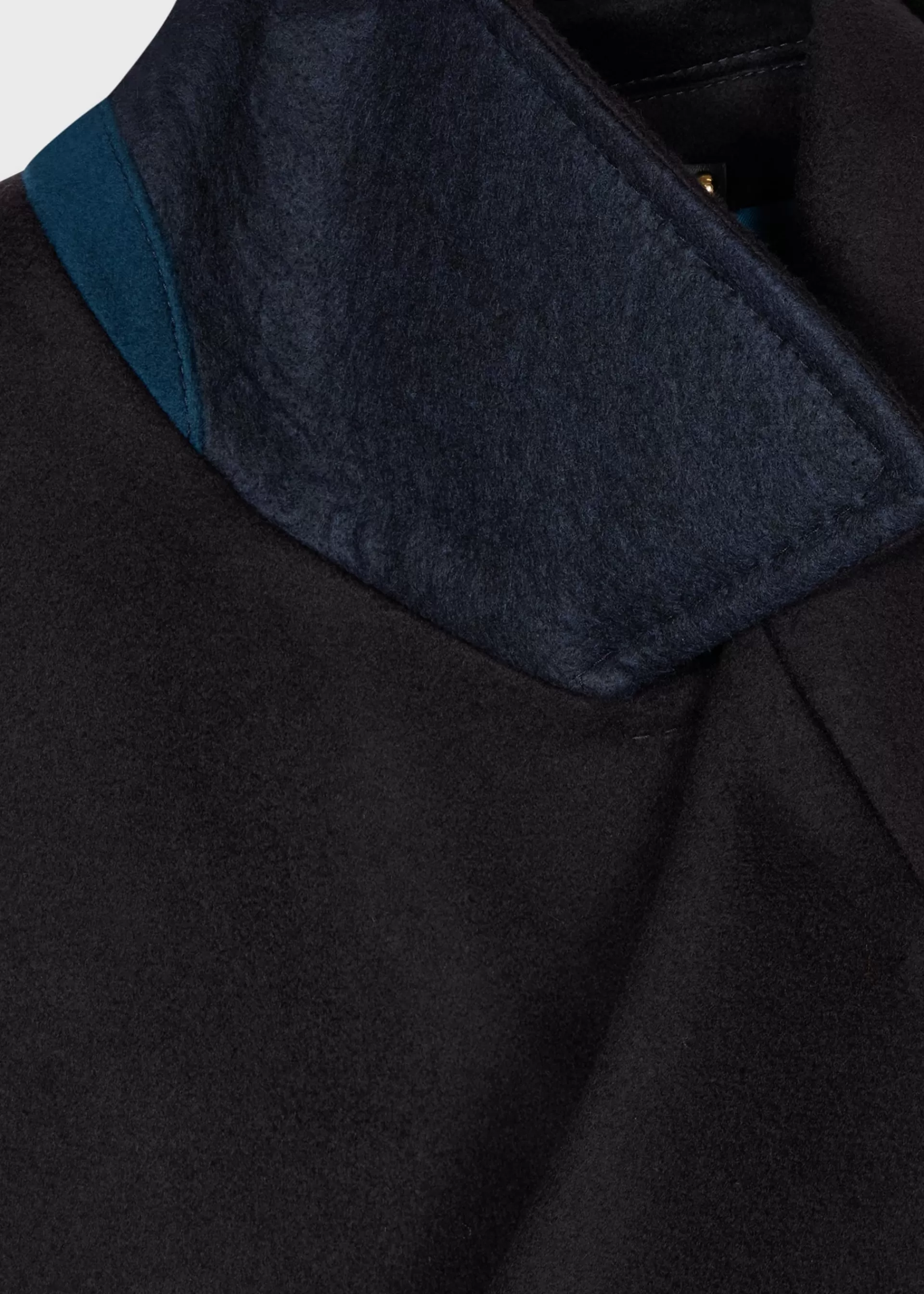 Dark Navy Wool And Cashmere-Blend Pea Coat>Paul Smith Store