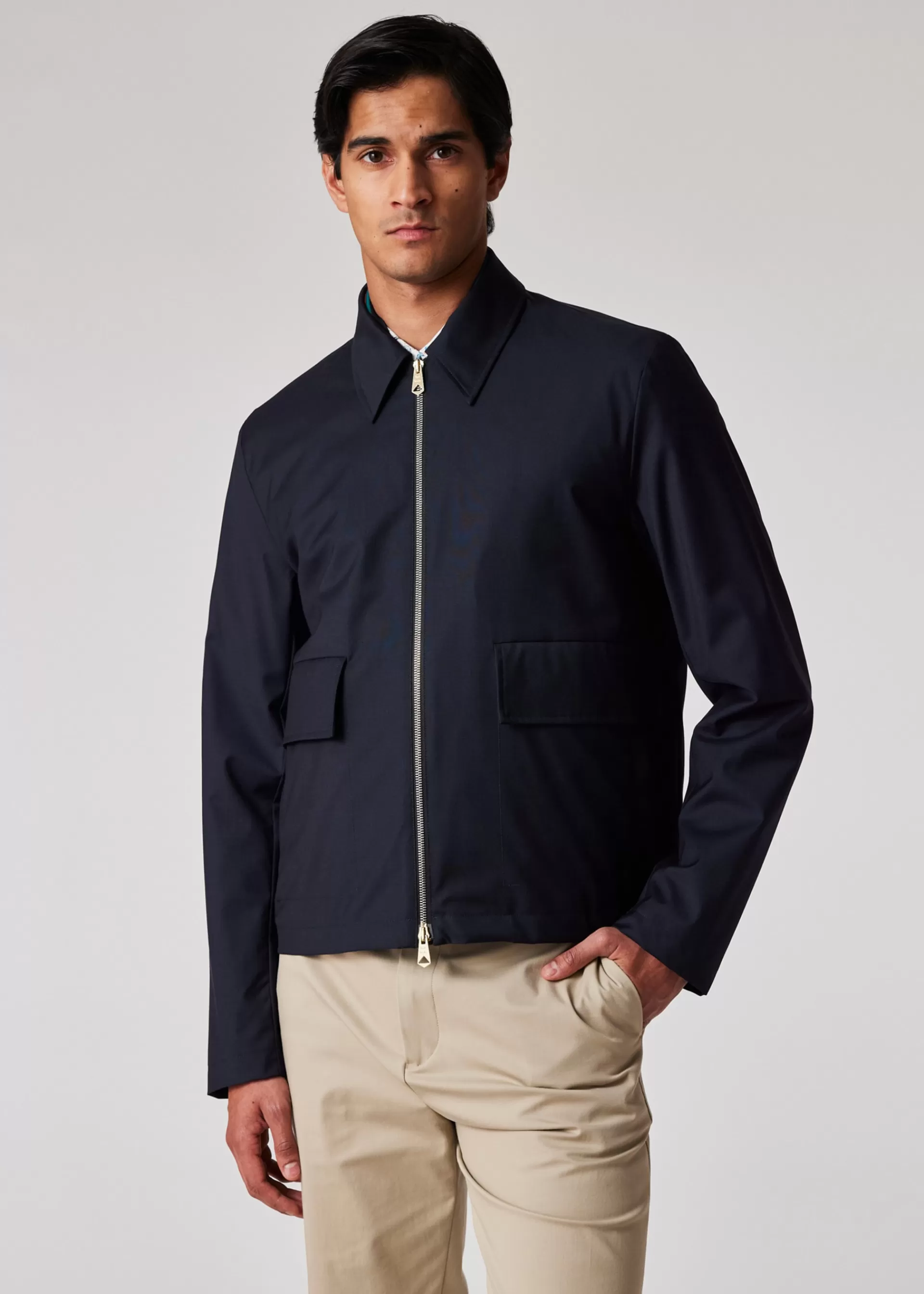 Dark Wool 'Storm System' Zip Jacket>Paul Smith New