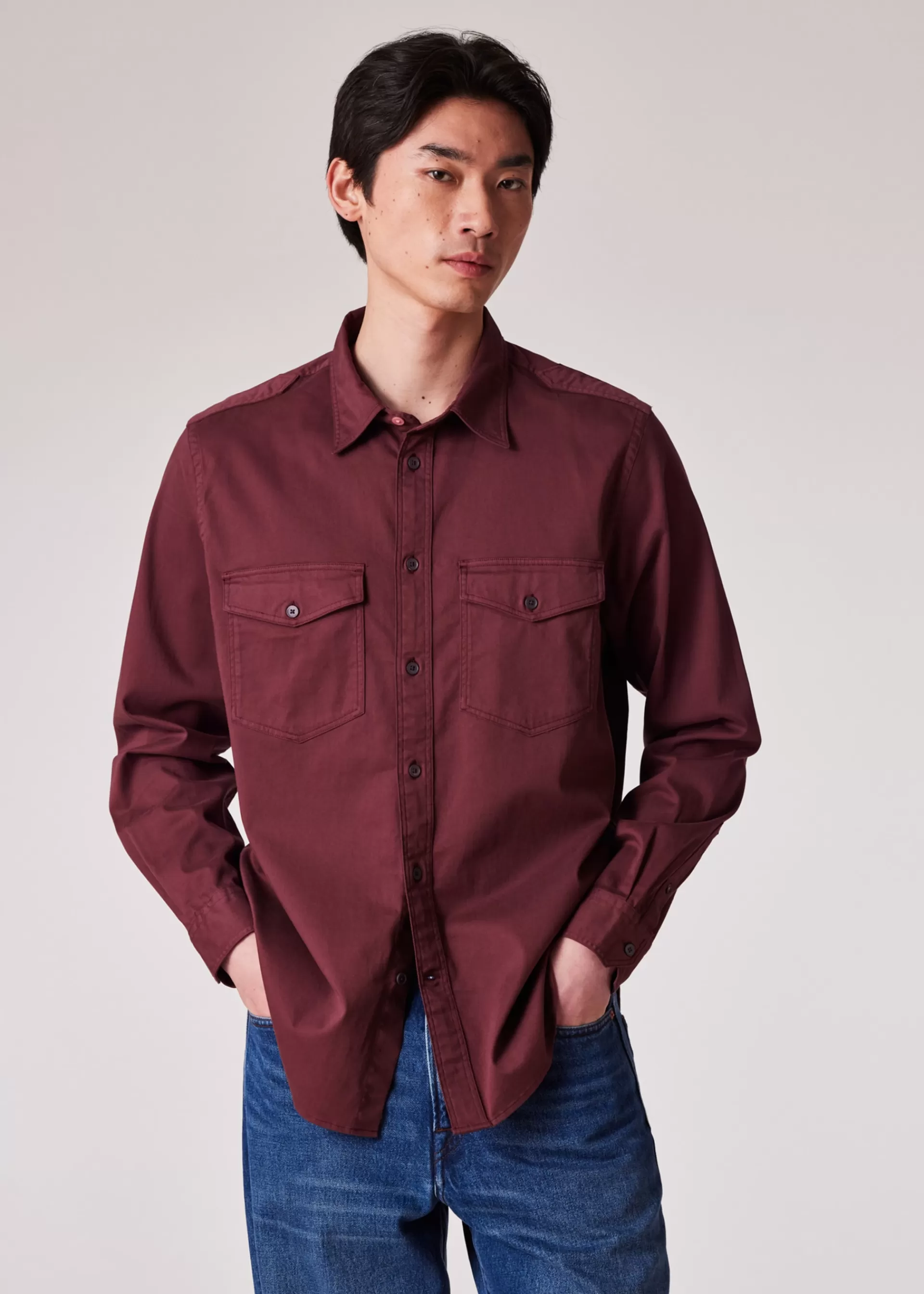 Dark Garment Dyed Shirt>Paul Smith Shop