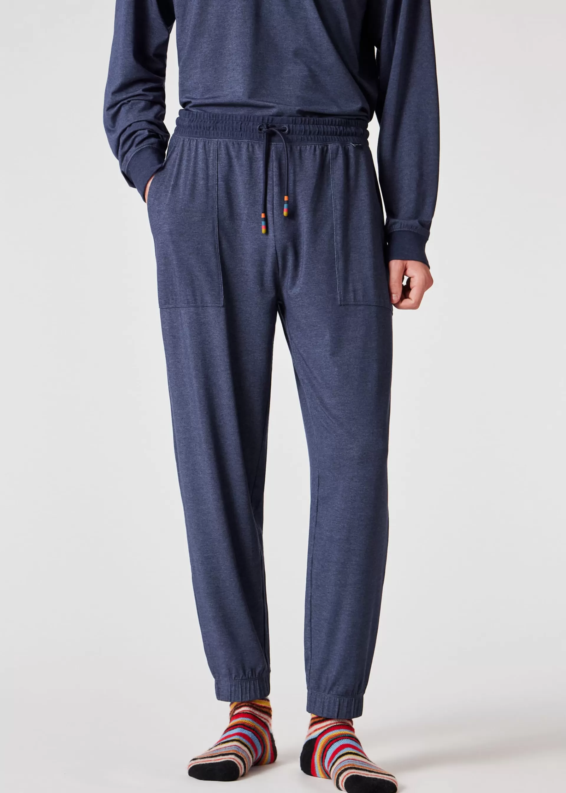 Denim Blue Modal-Blend Lounge Pants>Paul Smith Outlet