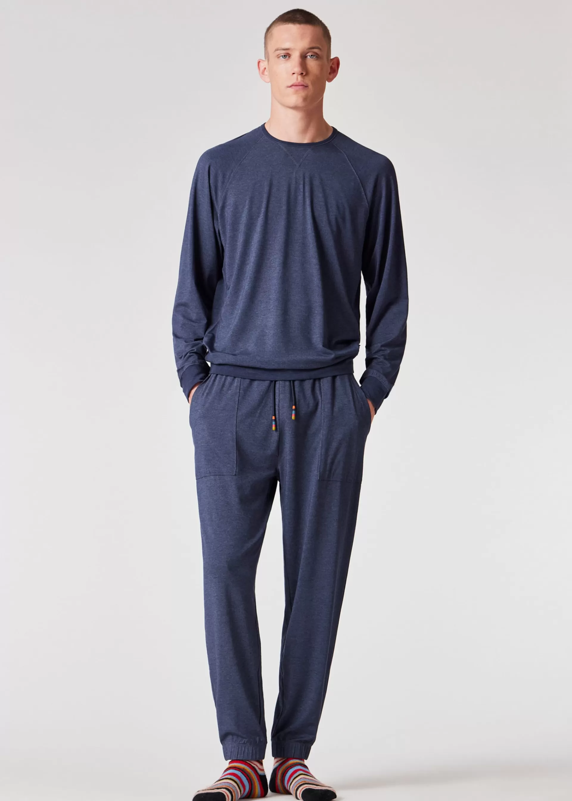 Denim Blue Modal-Blend Lounge Pants>Paul Smith Outlet