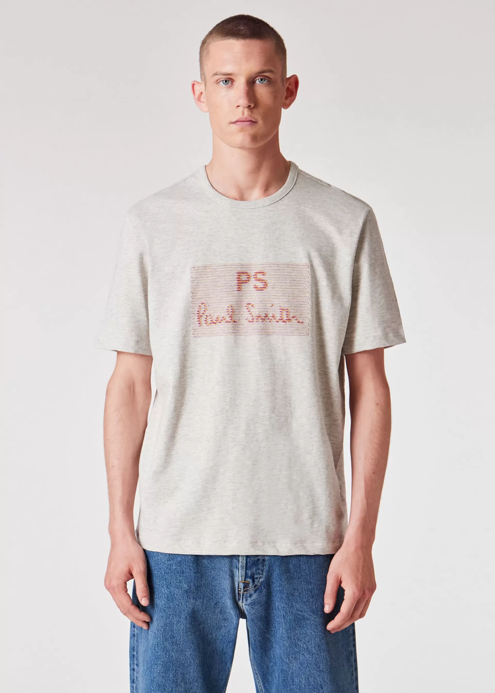 Marl PS Logo T-Shirt>Paul Smith Fashion