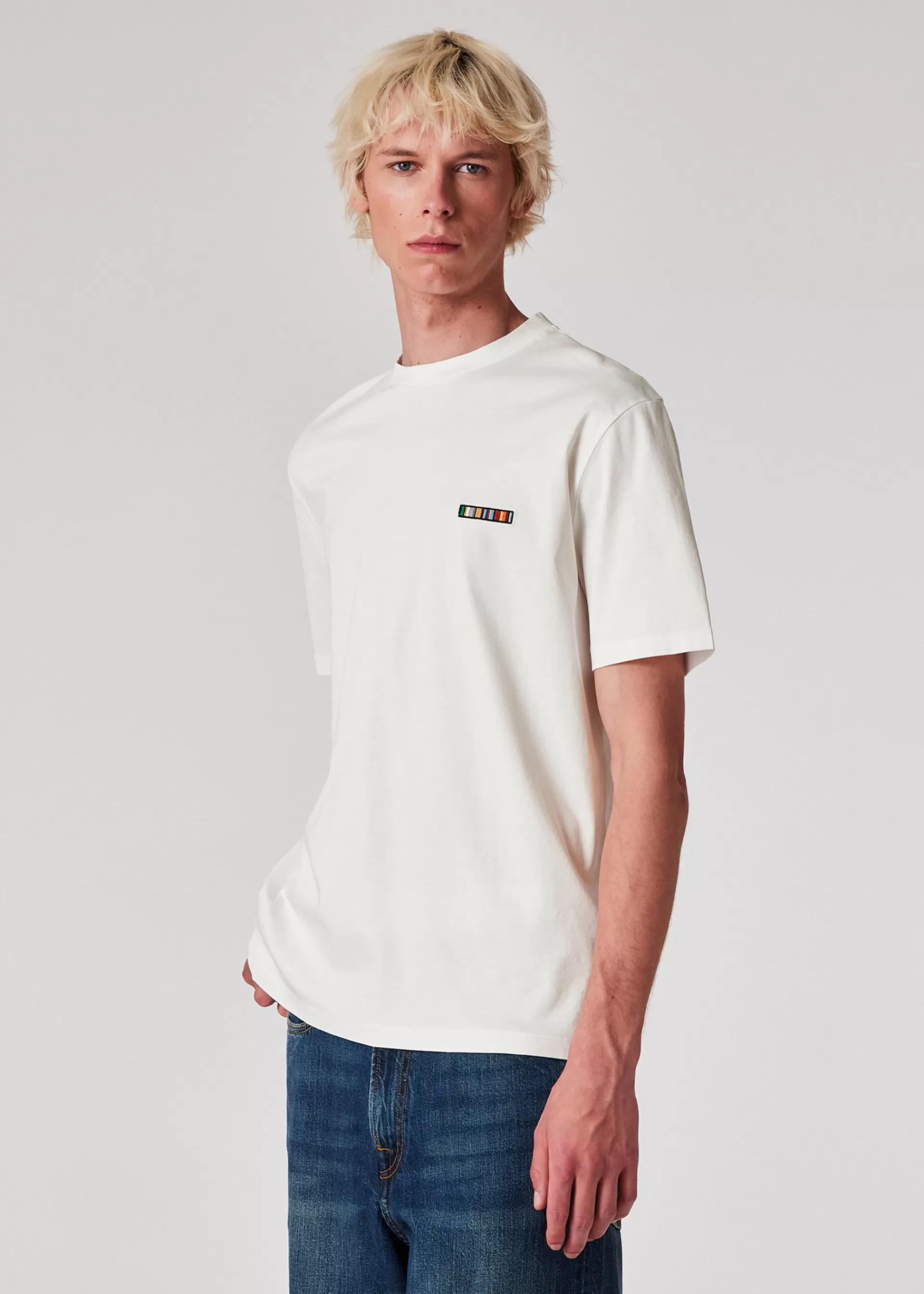 'Signature Stripe' Logo T-Shirt>Paul Smith Cheap