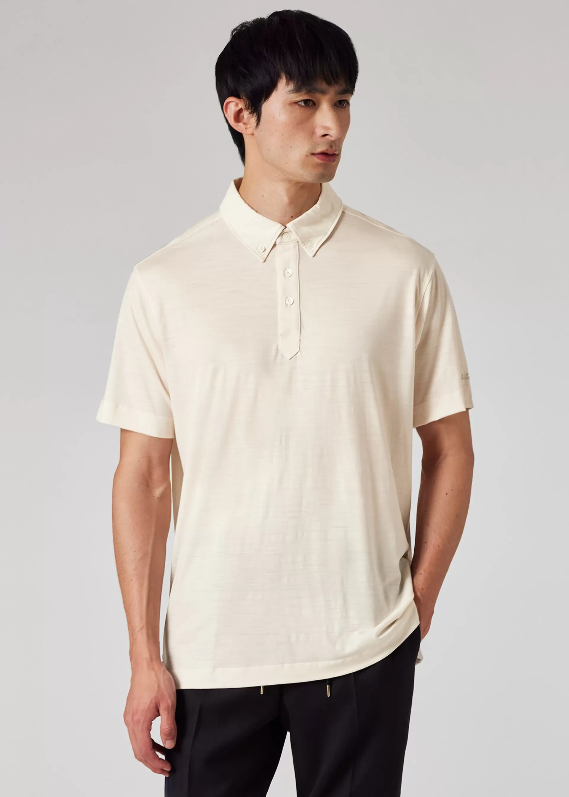 Washable Merino Wool Polo Shirt>Paul Smith Flash Sale