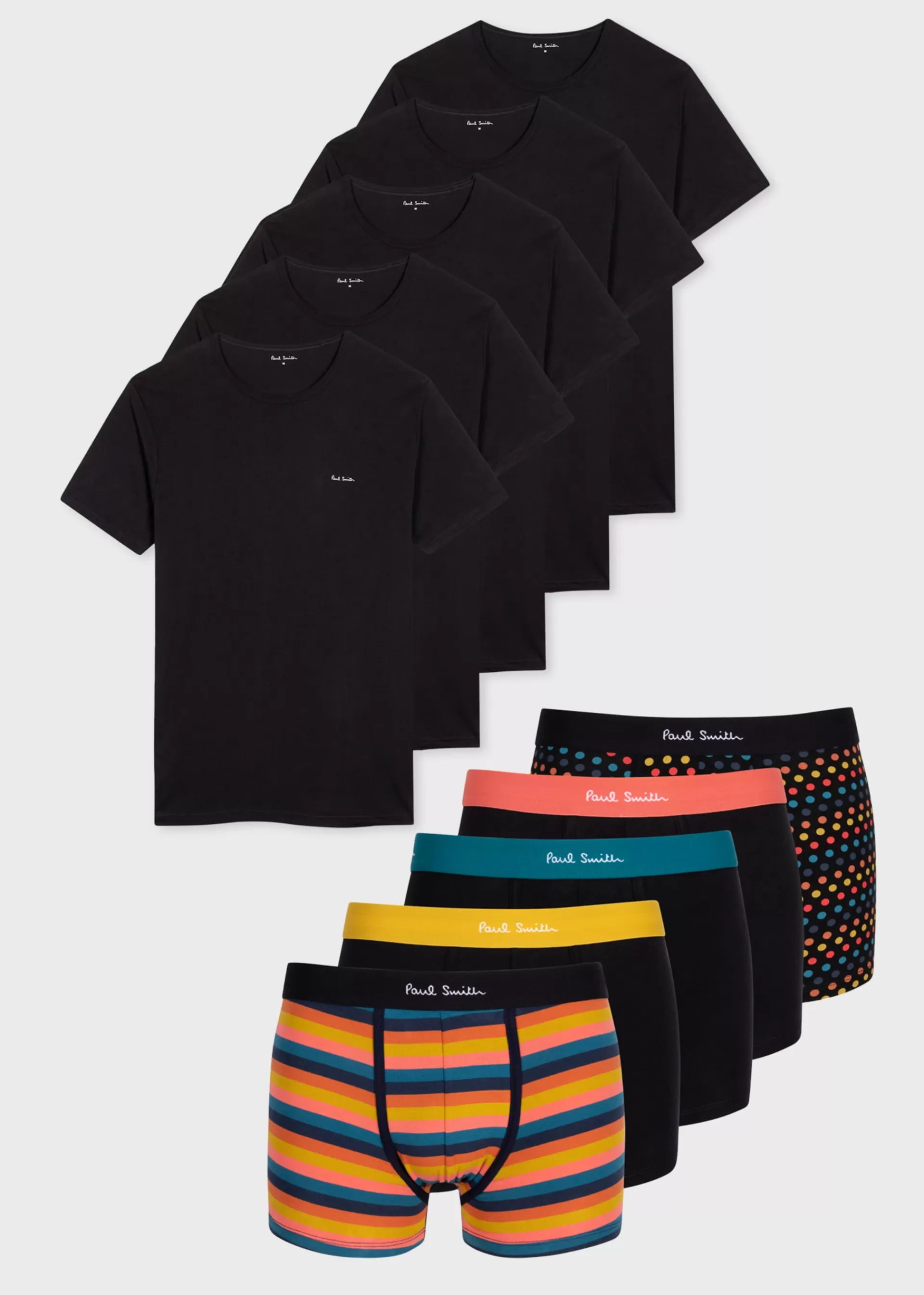 Five Pack Black Complete Underwear Gift Set>Paul Smith Online