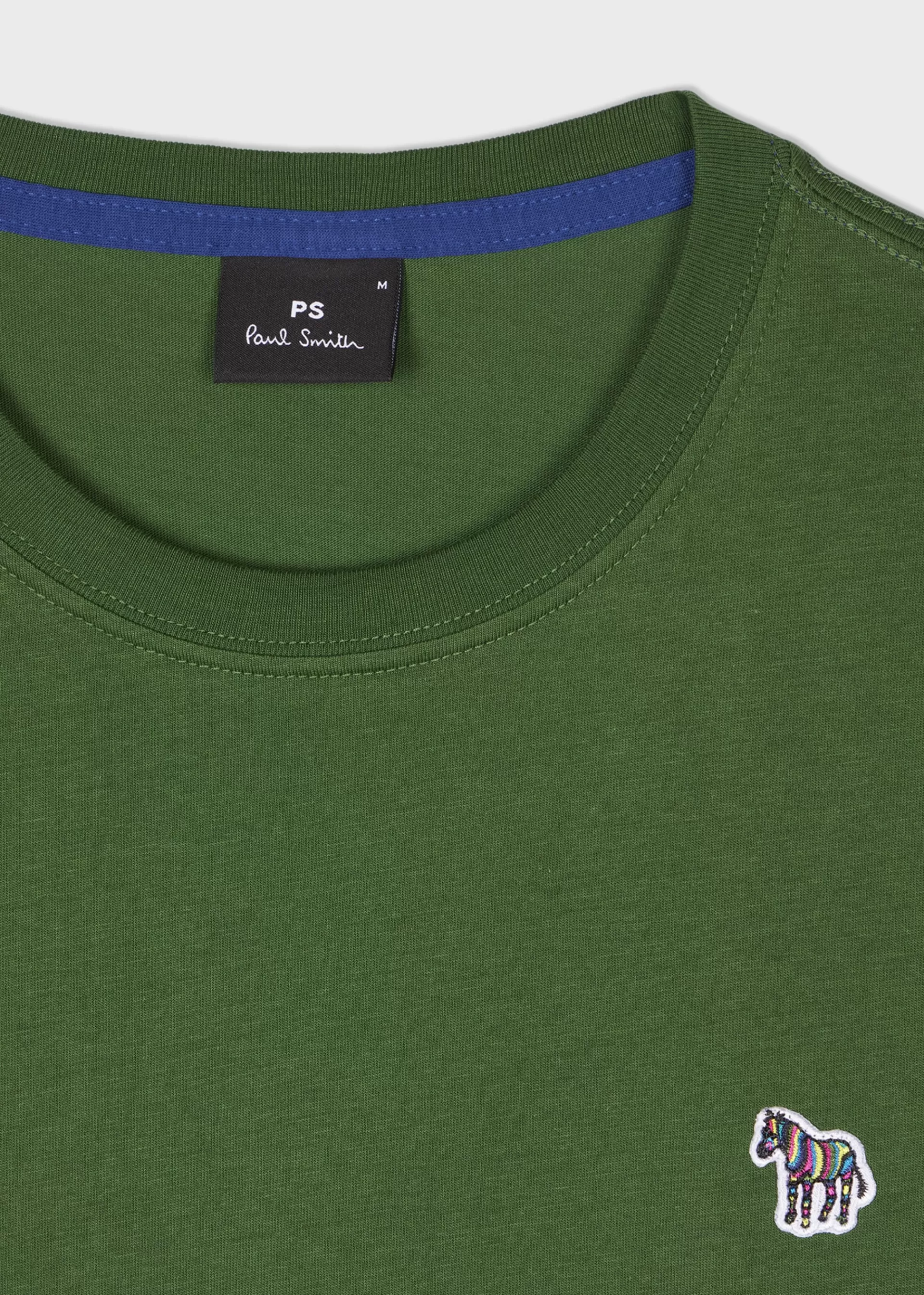 Forest Green Organic Cotton Zebra Logo T-Shirt>Paul Smith Sale