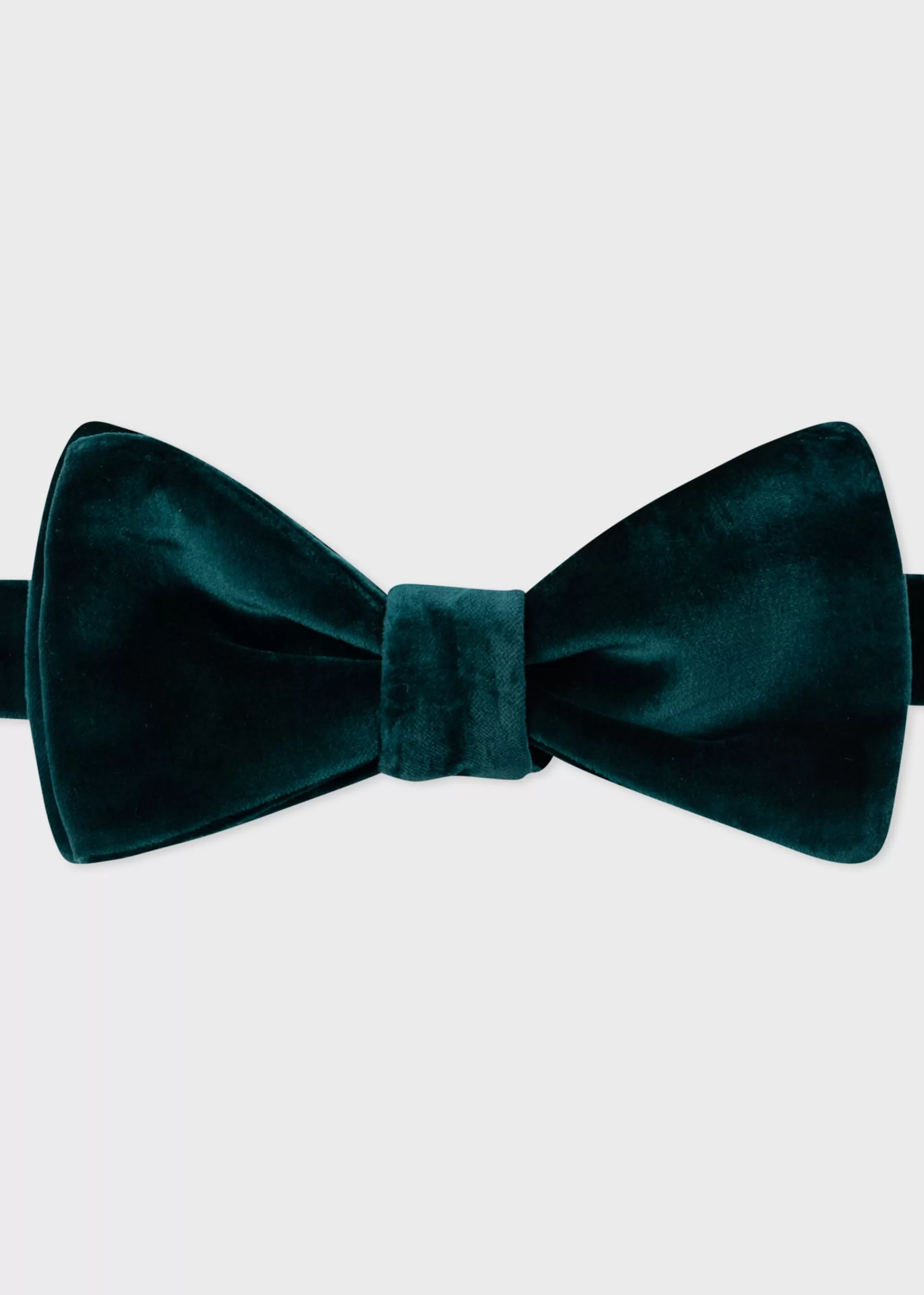 Forest Green Velvet Self-Tie Bow Tie>Paul Smith Store