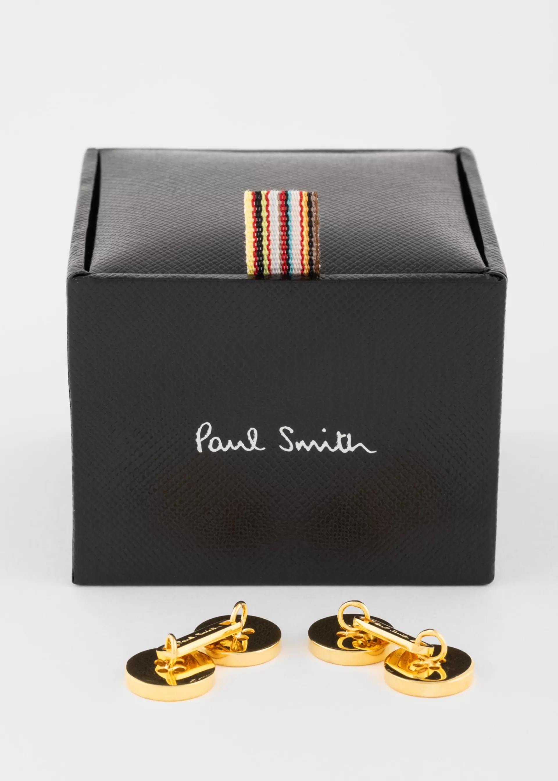 Plated Double Button Linked Cufflinks>Paul Smith Sale