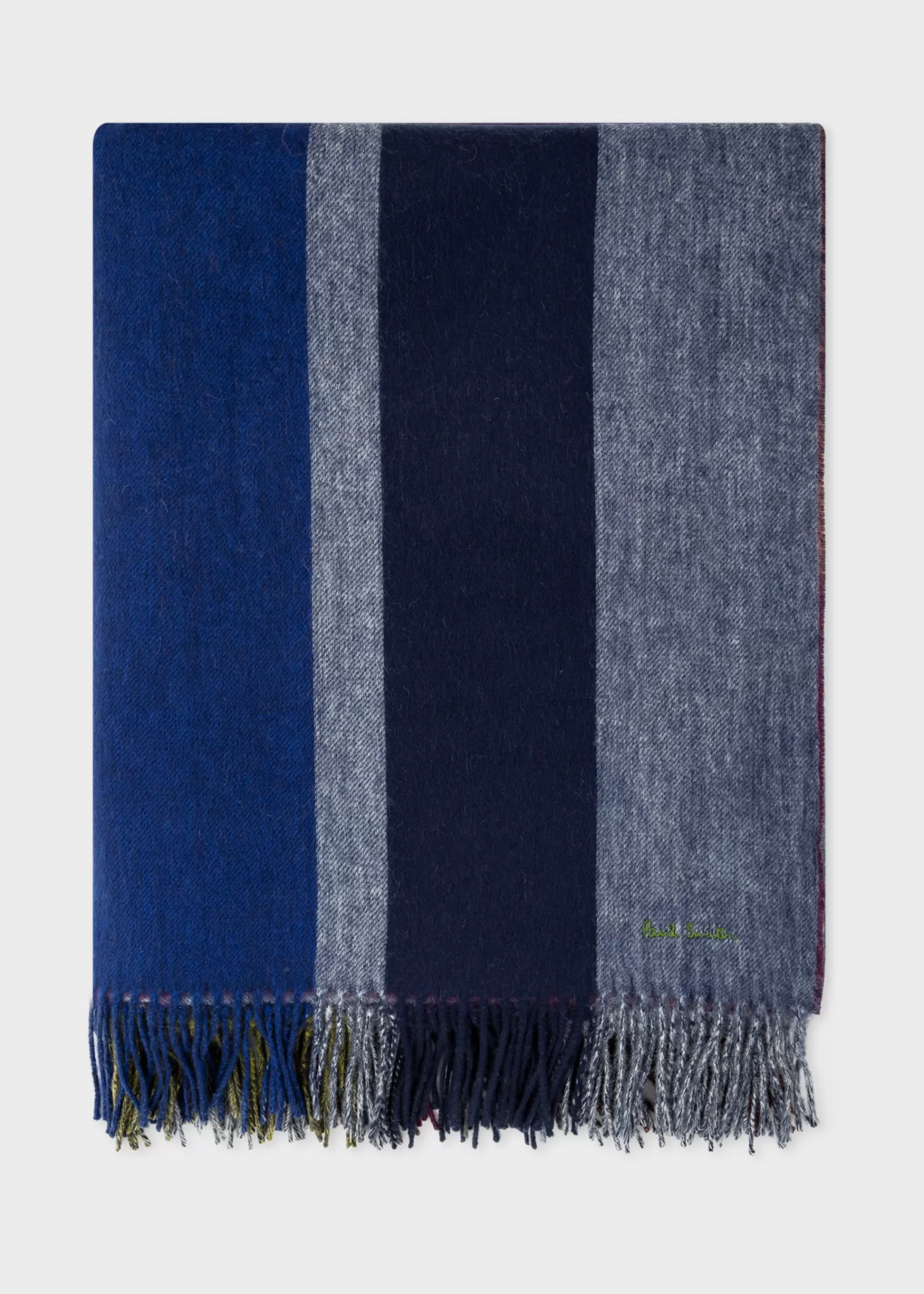 Graphic Stripe Reversible Cashmere-Blend Blanket>Paul Smith Best Sale