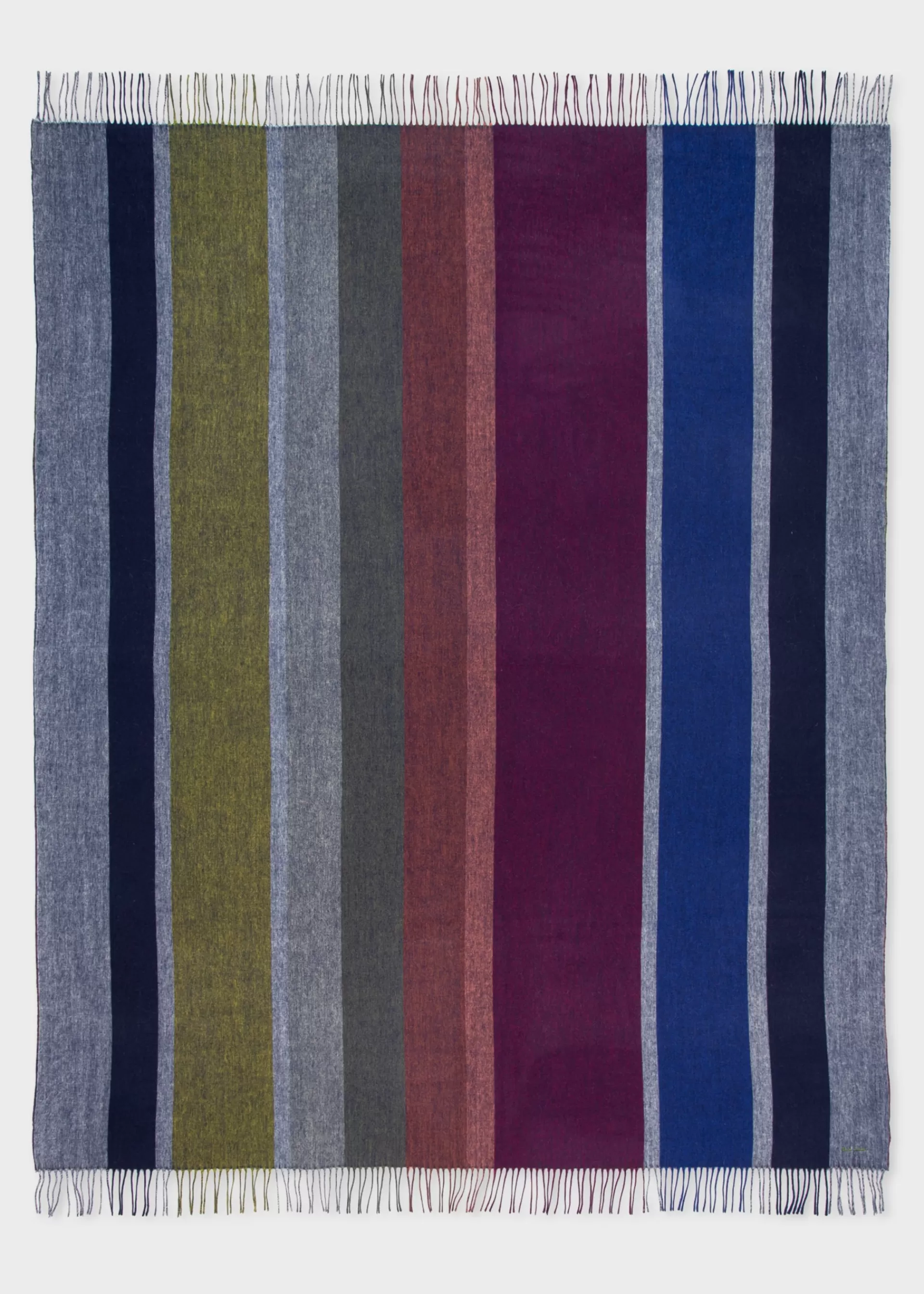 Graphic Stripe Reversible Cashmere-Blend Blanket>Paul Smith Best Sale