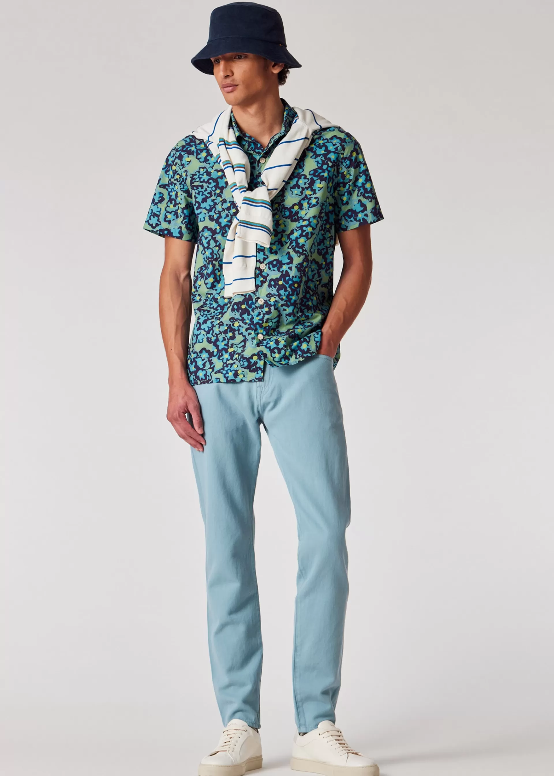 'Bold Florals' Short Sleeve Shirt>Paul Smith Outlet