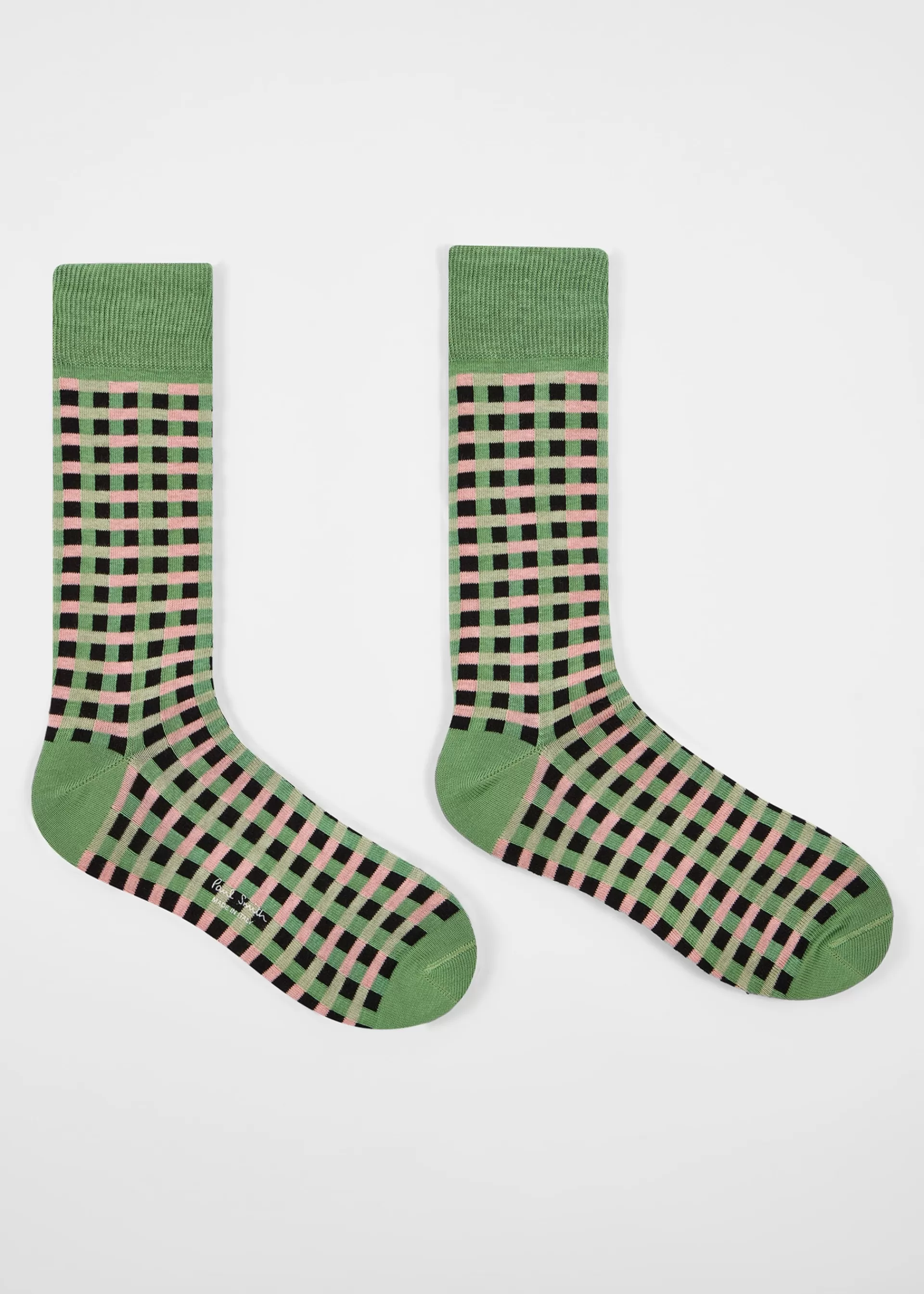 Cotton-Blend Multi Colour Check Socks>Paul Smith Flash Sale