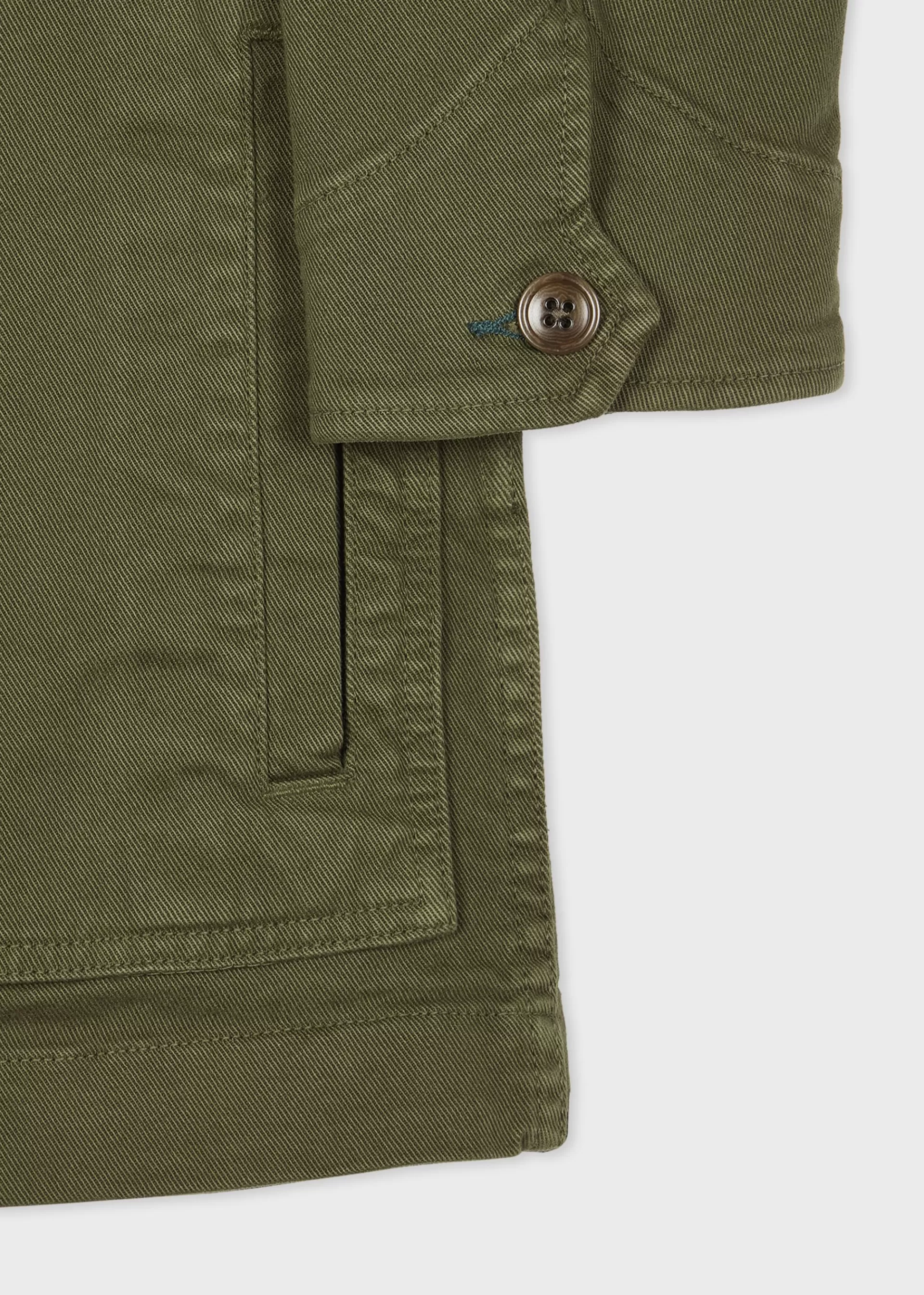 Garment-Dyed Organic Cotton Work Jacket>Paul Smith Discount
