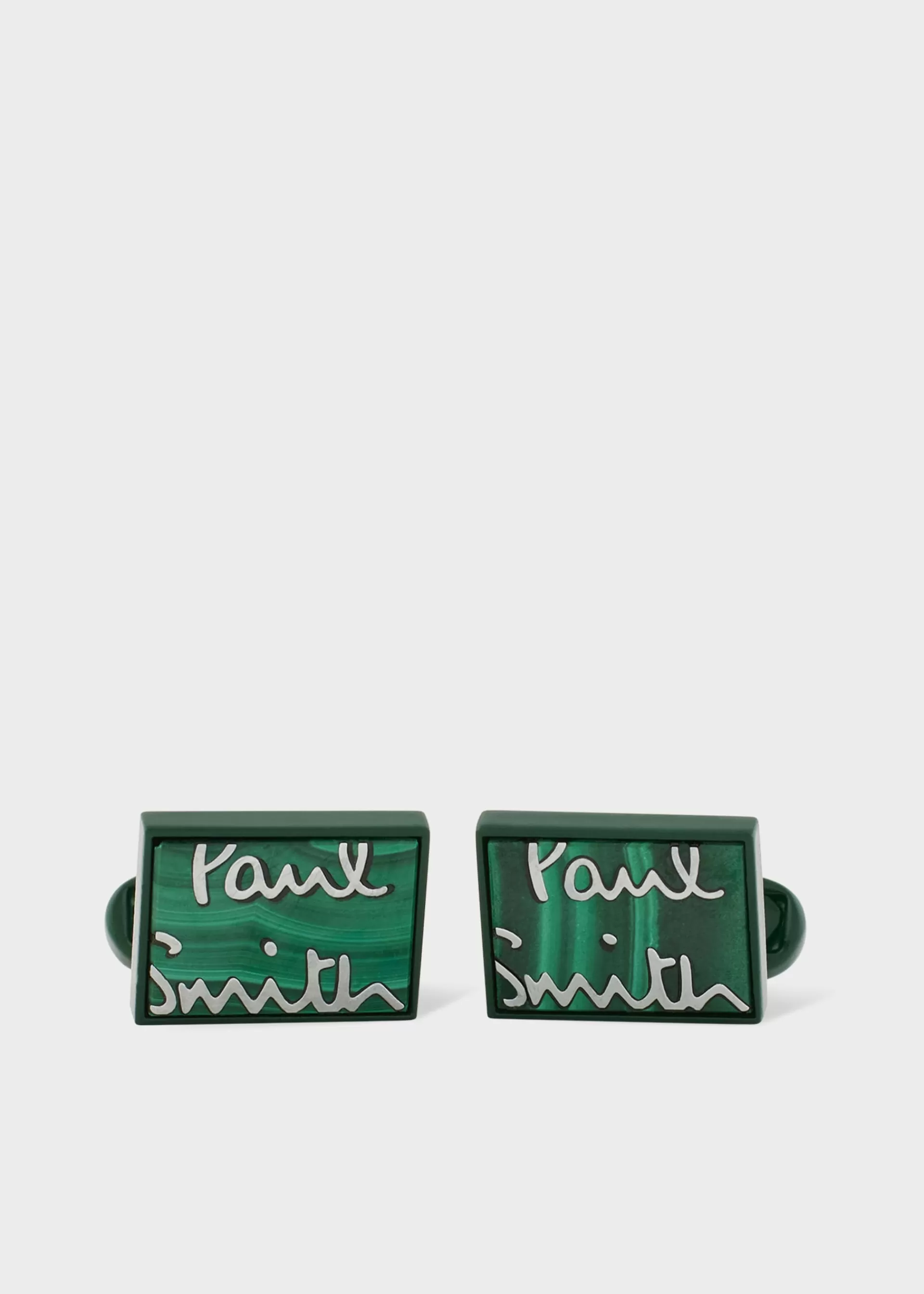 Green 'Signature' Cufflinks>Paul Smith Sale