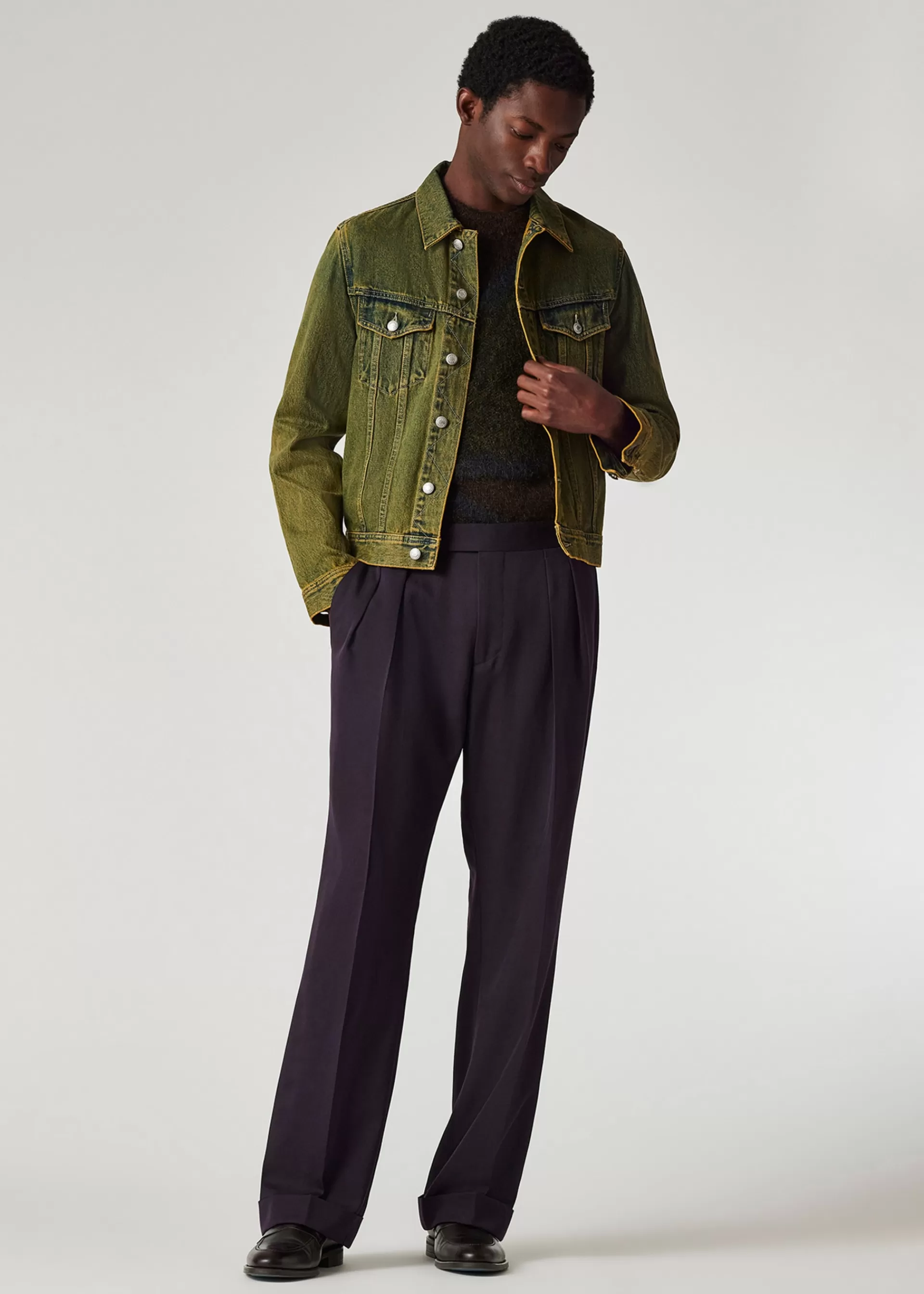 Overdyed Denim Trucker Jacket>Paul Smith Outlet